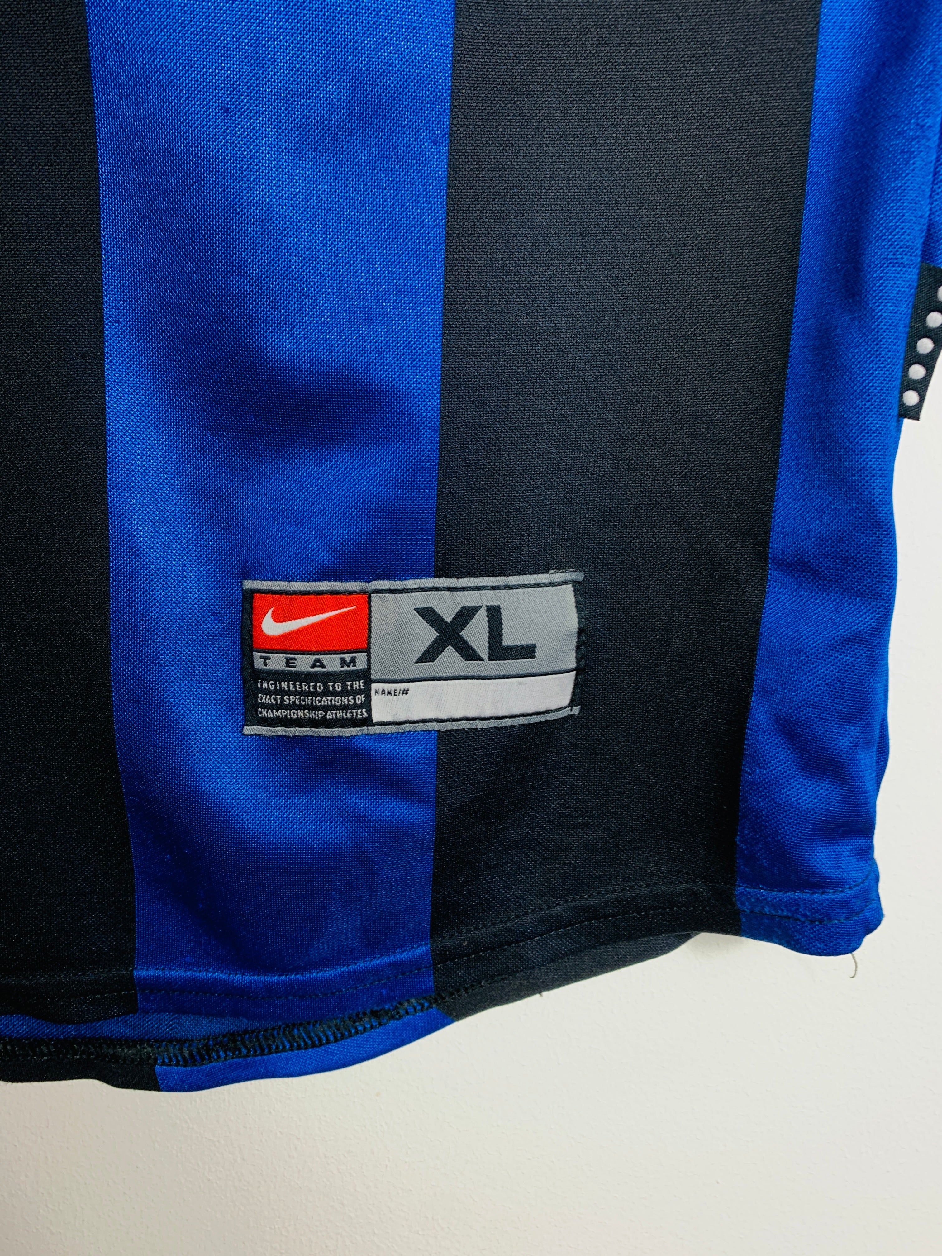 INTER MILAN 1999/2000 HOME SHIRT #9 RONALDO [XL]