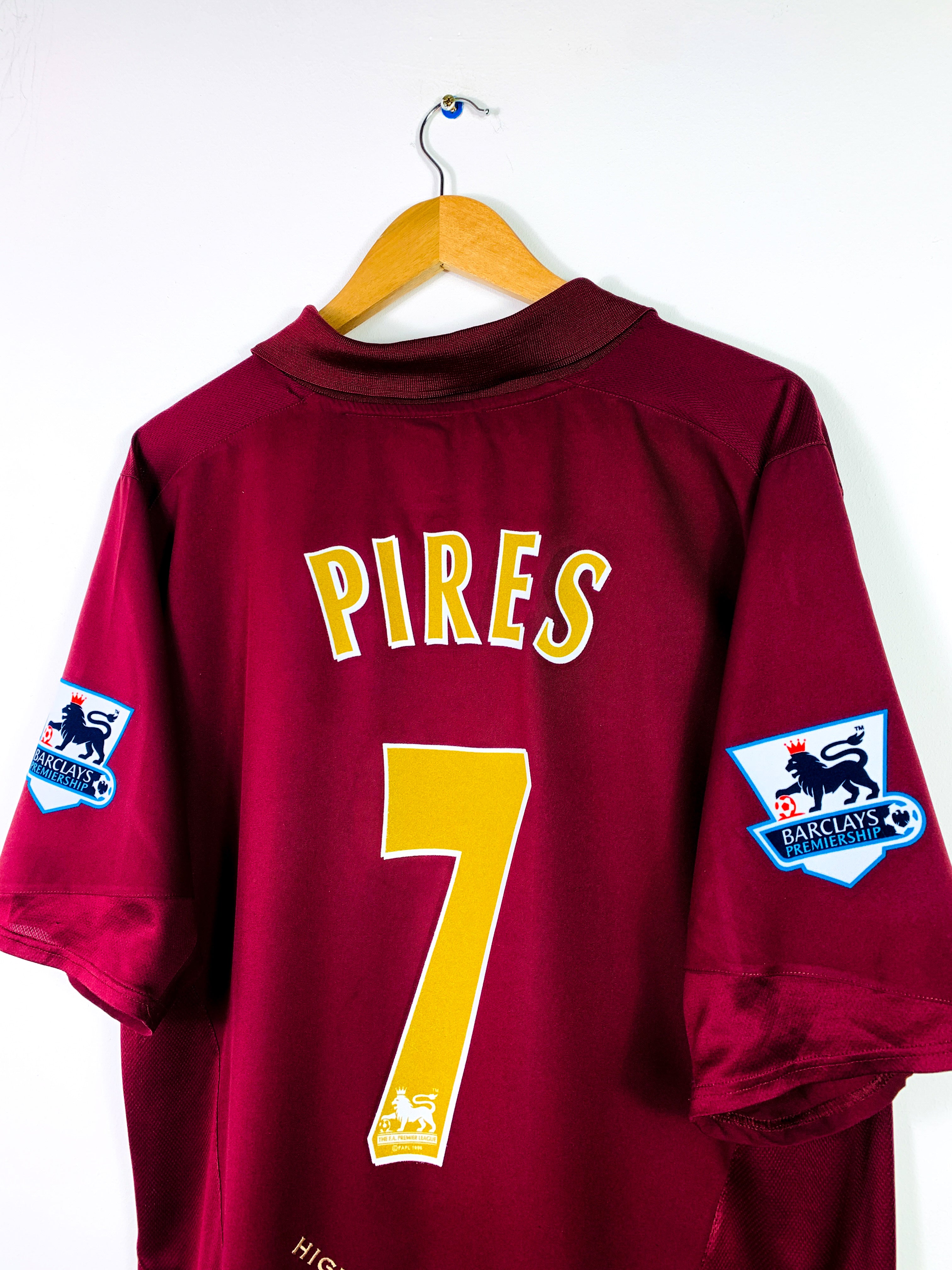 ARSENAL 2005/2006 HOME SHIRT #7 PIRES [L]