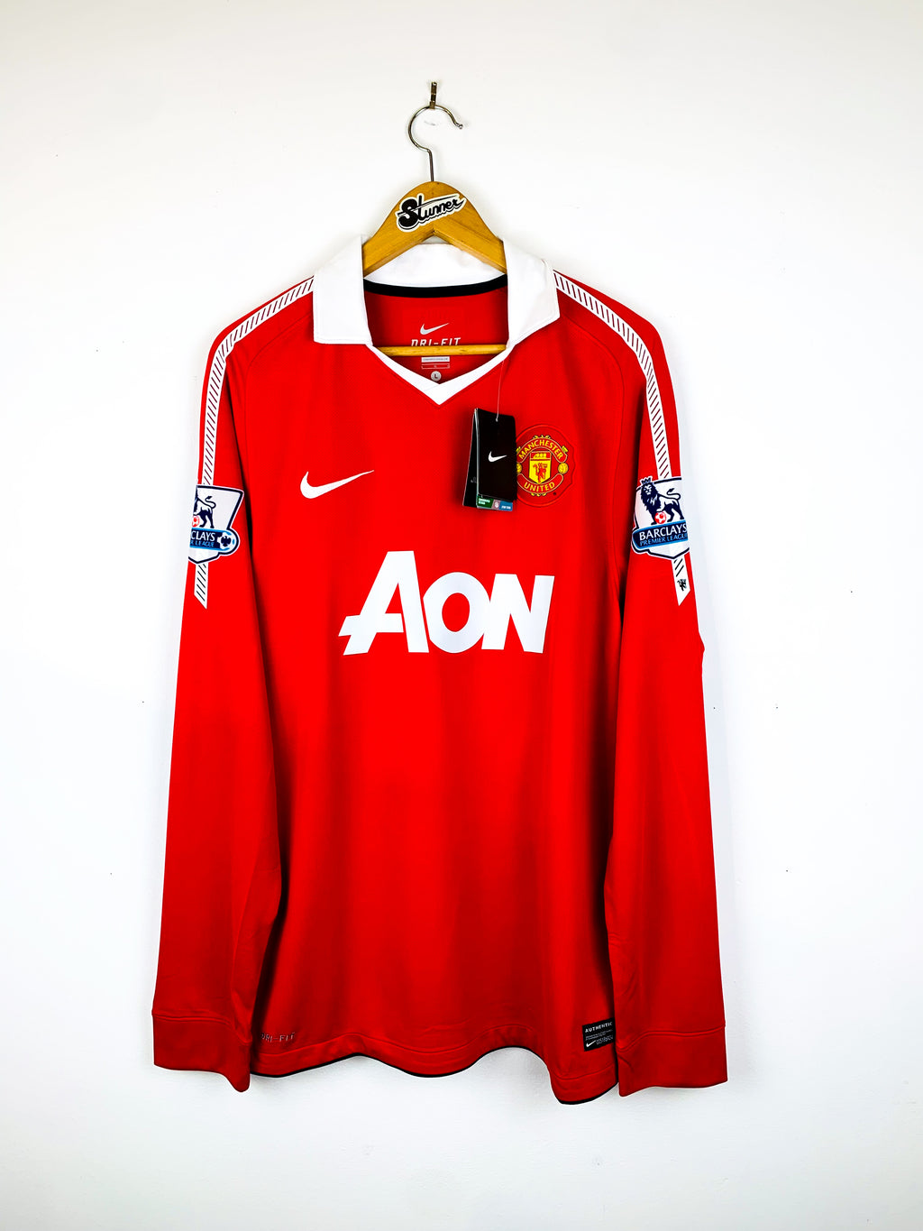 MANCHESTER UNITED 2010/2011 HOME SHIRT #10 ROONEY [L/S] [BNWT]