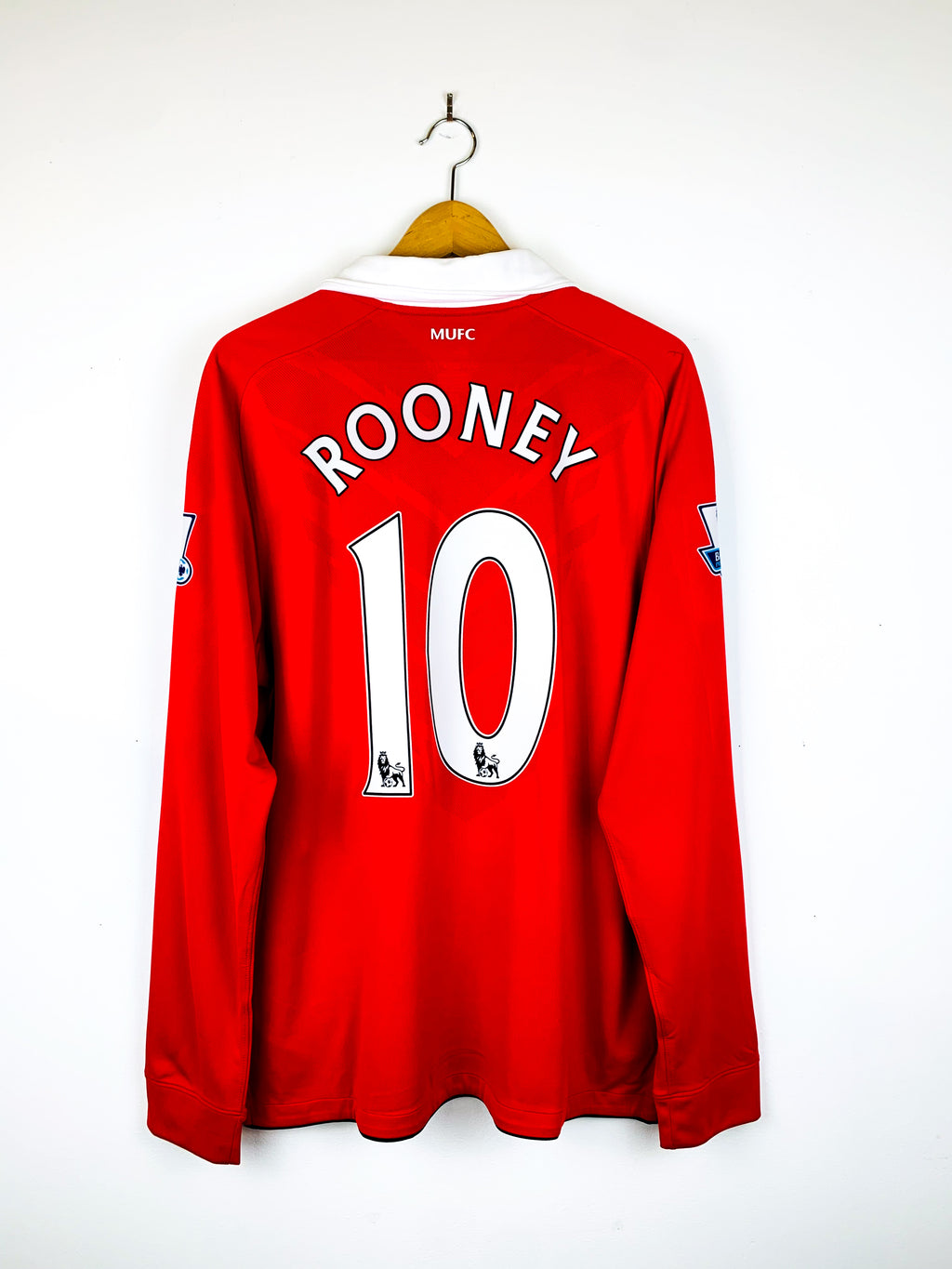 MANCHESTER UNITED 2010/2011 HOME SHIRT #10 ROONEY [L/S] [BNWT]