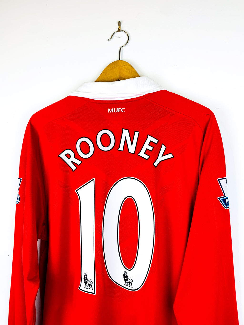 MANCHESTER UNITED 2010/2011 HOME SHIRT #10 ROONEY [L/S] [BNWT]