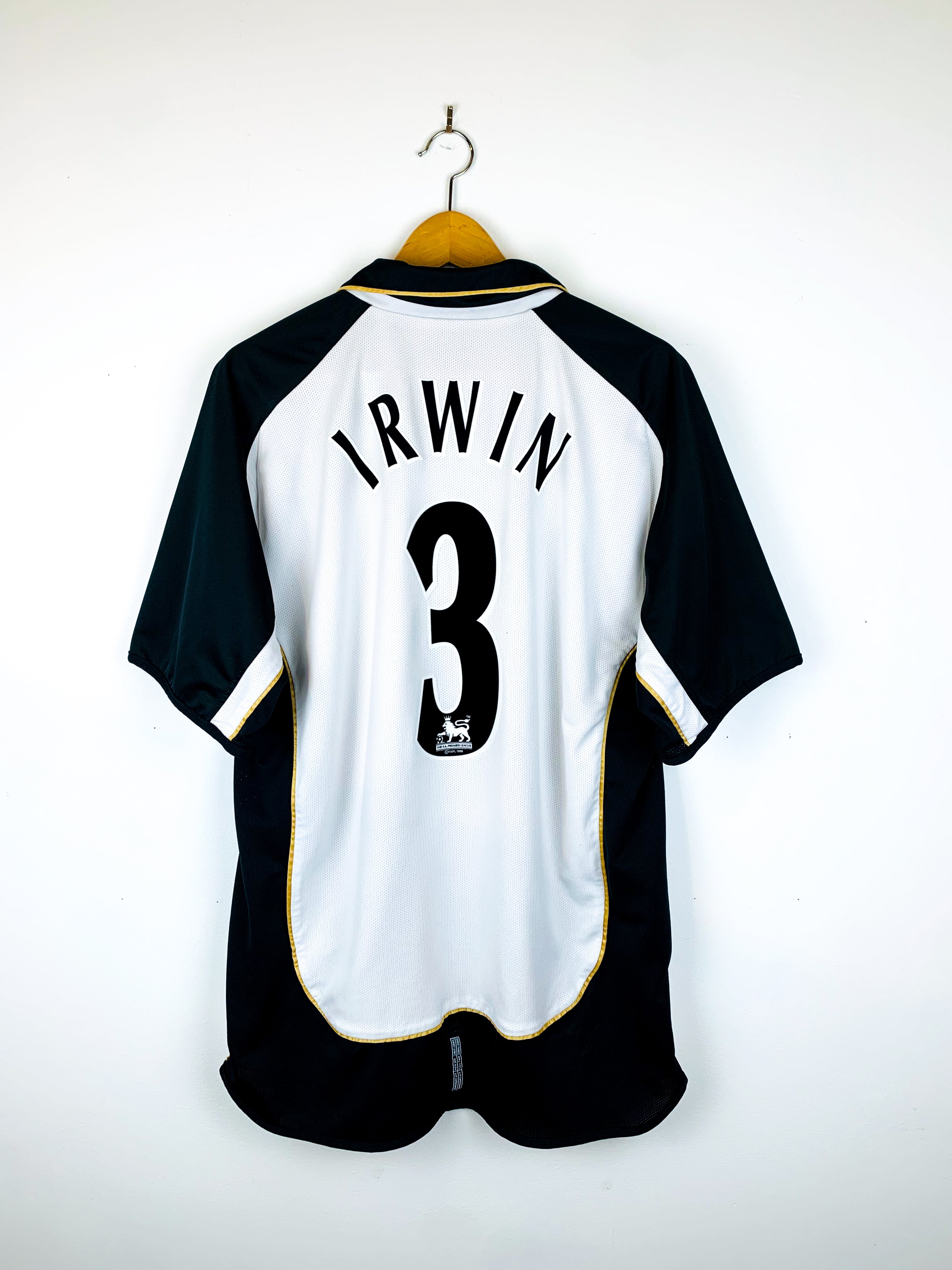 MANCHESTER UNITED 2001/2002 AWAY/THIRD SHIRT #3 IRWIN