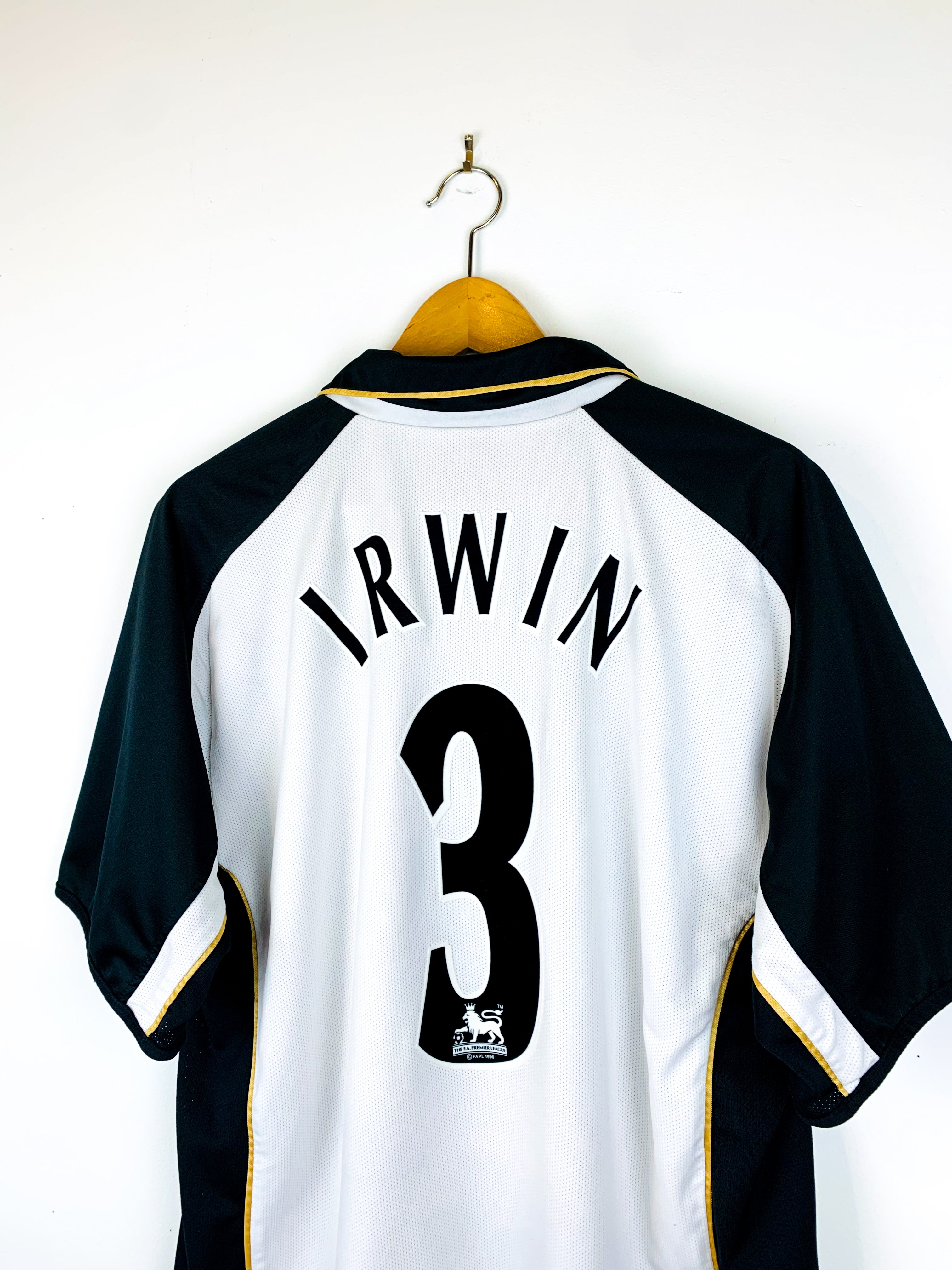 MANCHESTER UNITED 2001/2002 AWAY/THIRD SHIRT #3 IRWIN