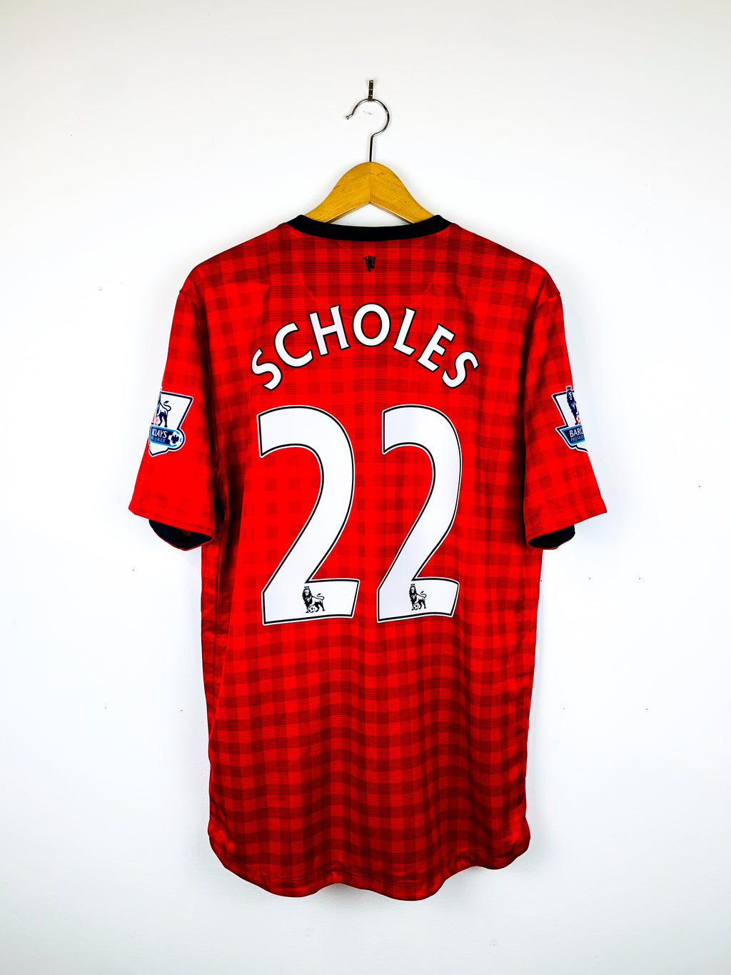 MANCHESTER UNITED 2012/2013 HOME SHIRT #22 SCHOLES [BWNT]