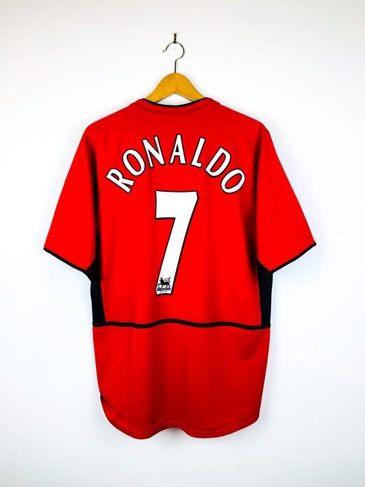 MANCHESTER UNITED 2002/2004 HOME SHIRT #7 RONALDO [M]
