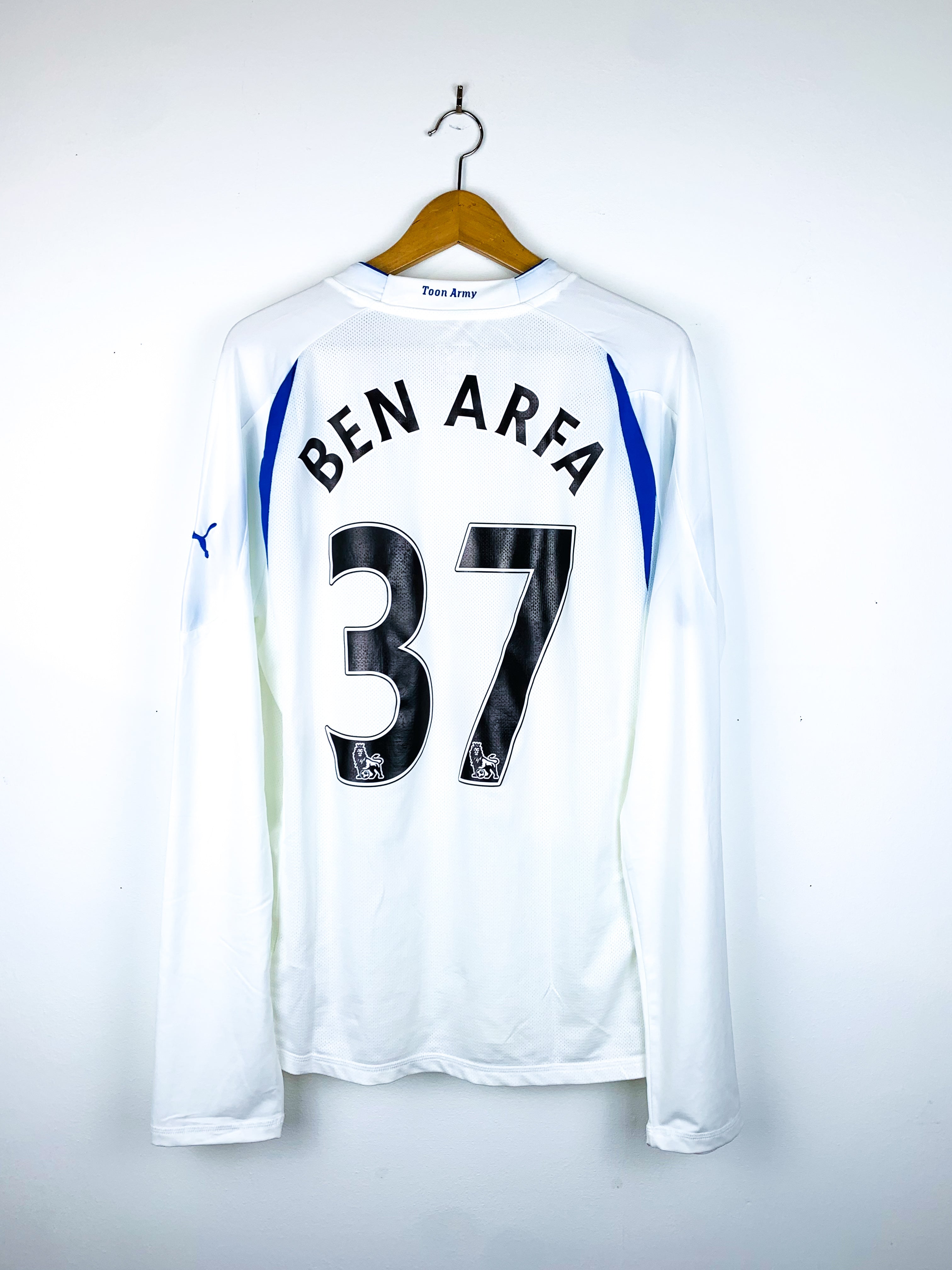 NEWCASTLE UNITED 2010/2011 THIRD SHIRT #37 BEN ARFA [L/S] [PLAYER ISSUE]