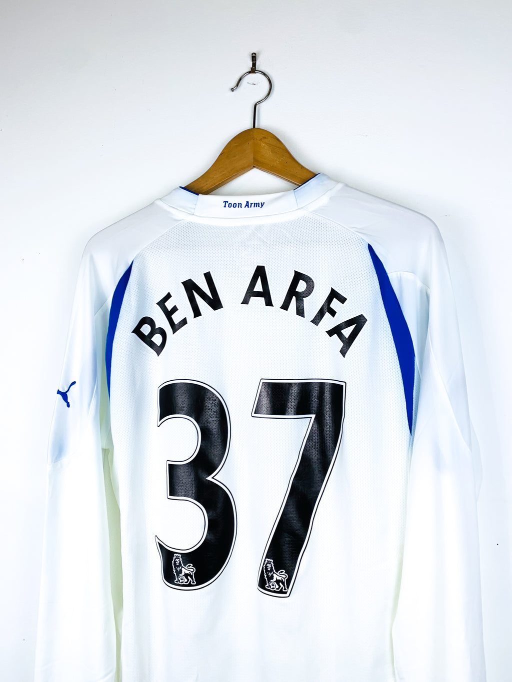 NEWCASTLE UNITED 2010/2011 THIRD SHIRT #37 BEN ARFA [L/S] [PLAYER ISSUE]