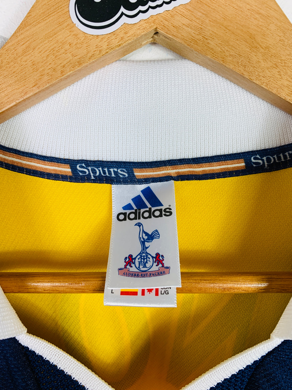 TOTTENHAM HOTSPUR 1999/2001 AWAY SHIRT #14 GINOLA [L]