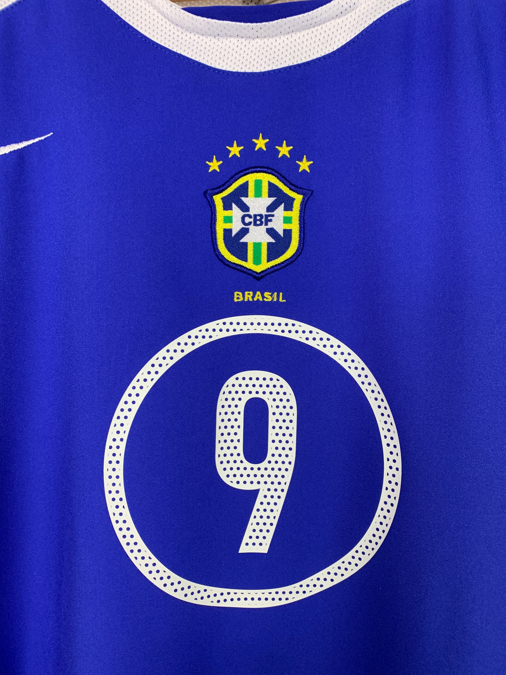 BRAZIL 2004/2006 AWAY SHIRT #9 RONALDO [L]