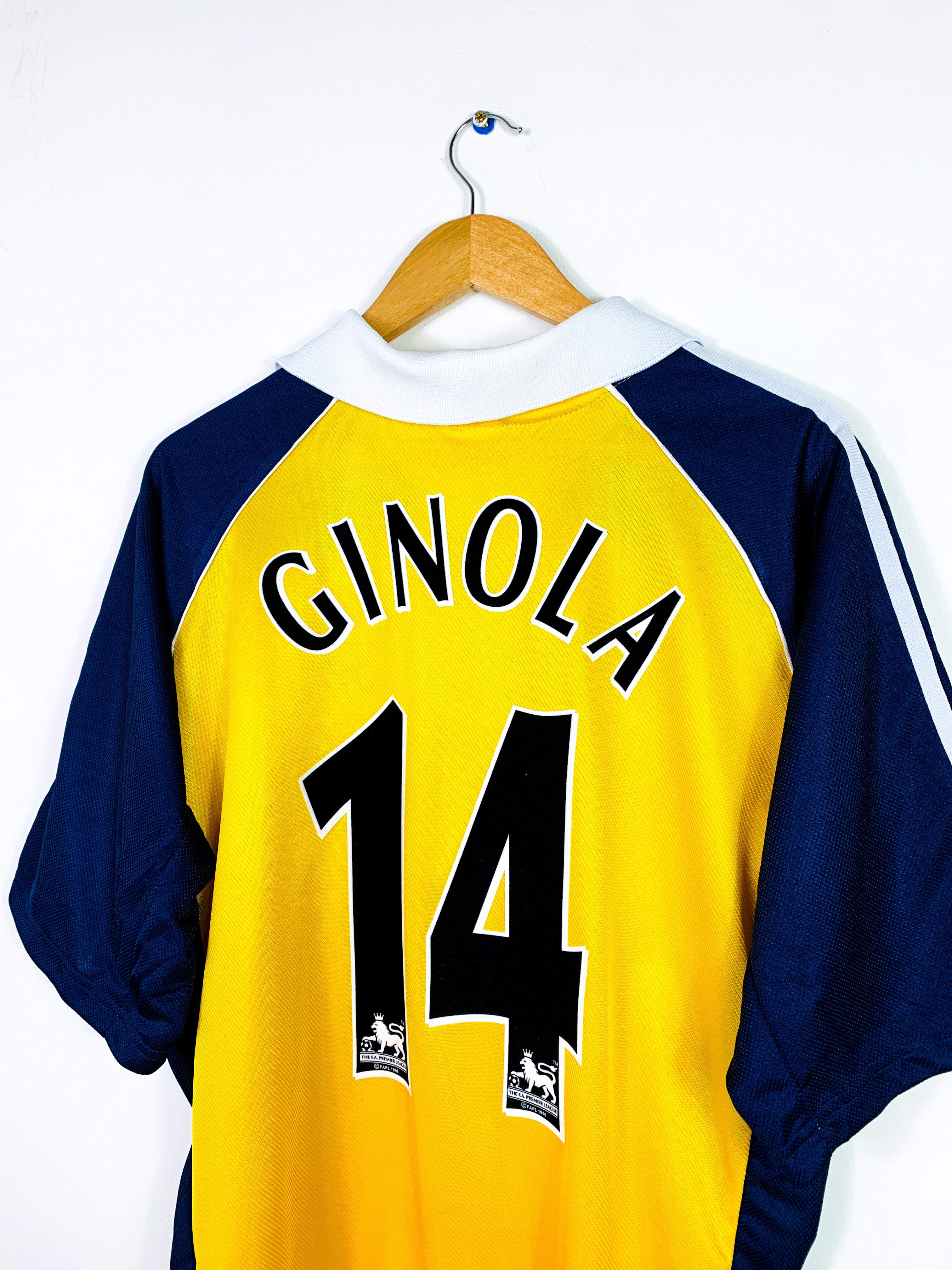 TOTTENHAM HOTSPUR 1999/2001 AWAY SHIRT #14 GINOLA [L]