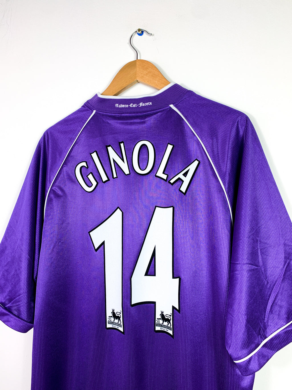TOTTENHAM HOTSPUR 1998/1999 AWAY SHIRT #14 GINOLA [XL]