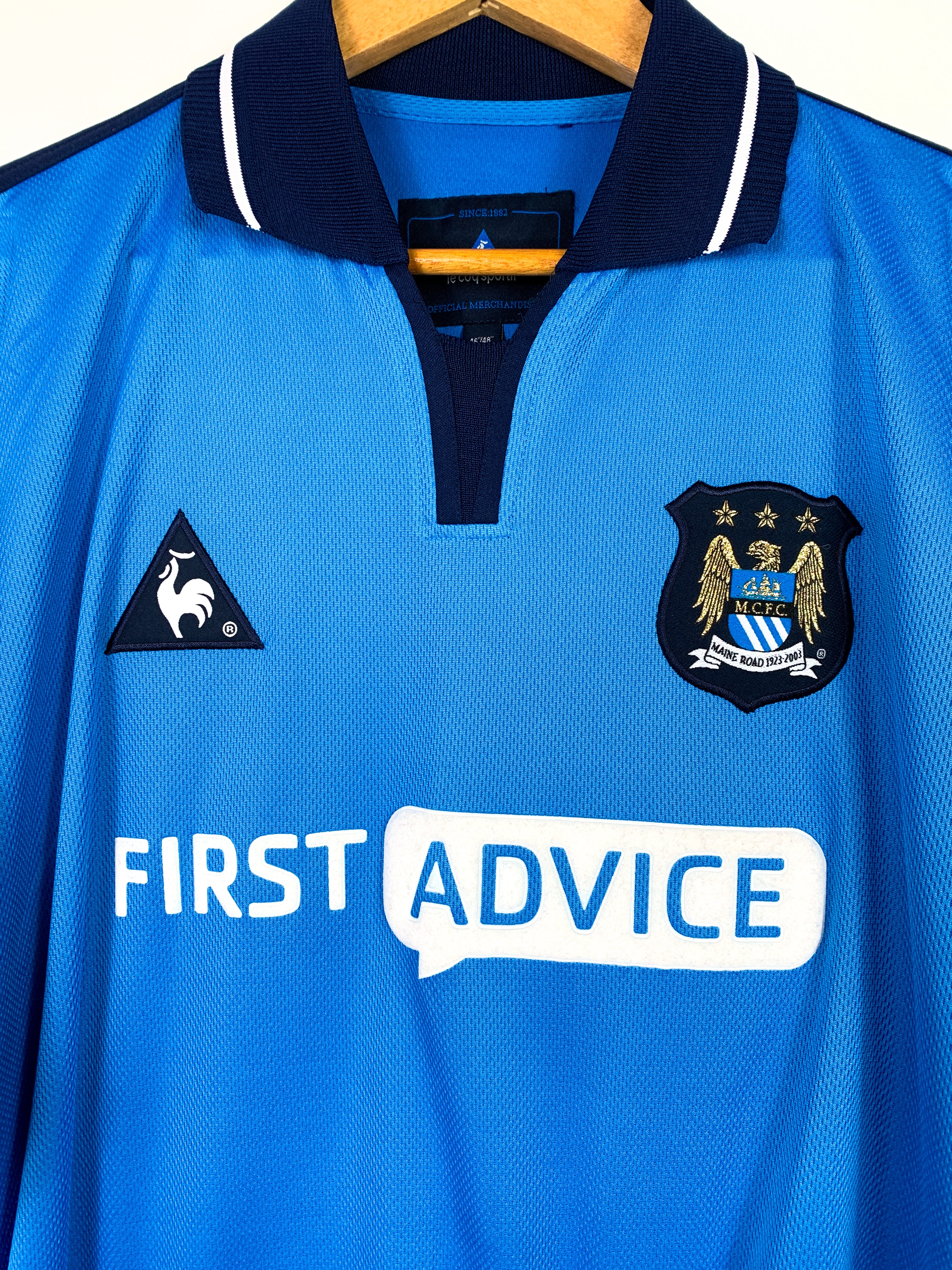 MANCHESTER CITY 2002/2003 HOME SHIRT #17 SUN [XL]