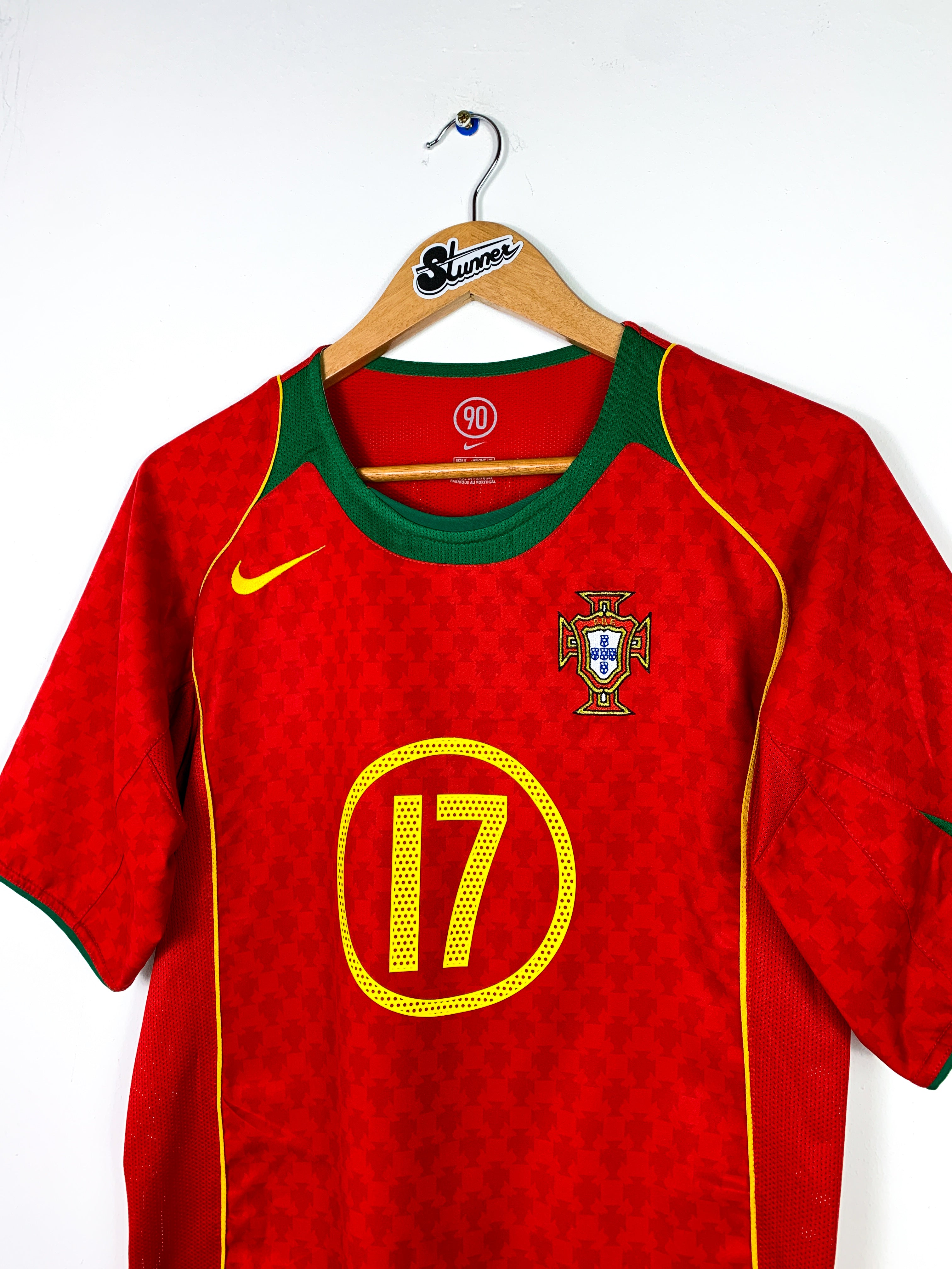 PORTUGAL 2004/2006 HOME SHIRT #17 C.RONALDO [S]