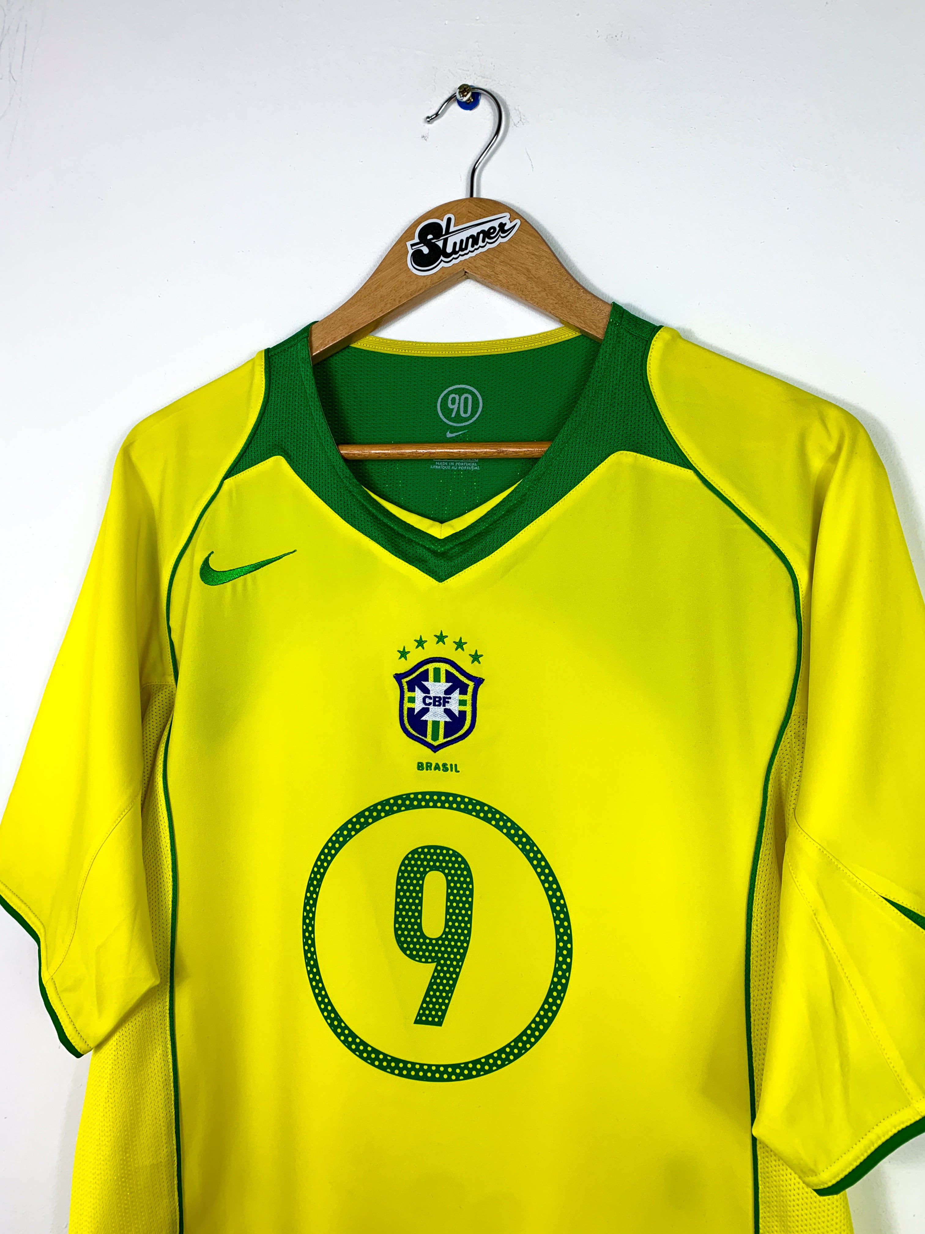 BRAZIL 2004/2006 HOME SHIRT #9 RONALDO [L]