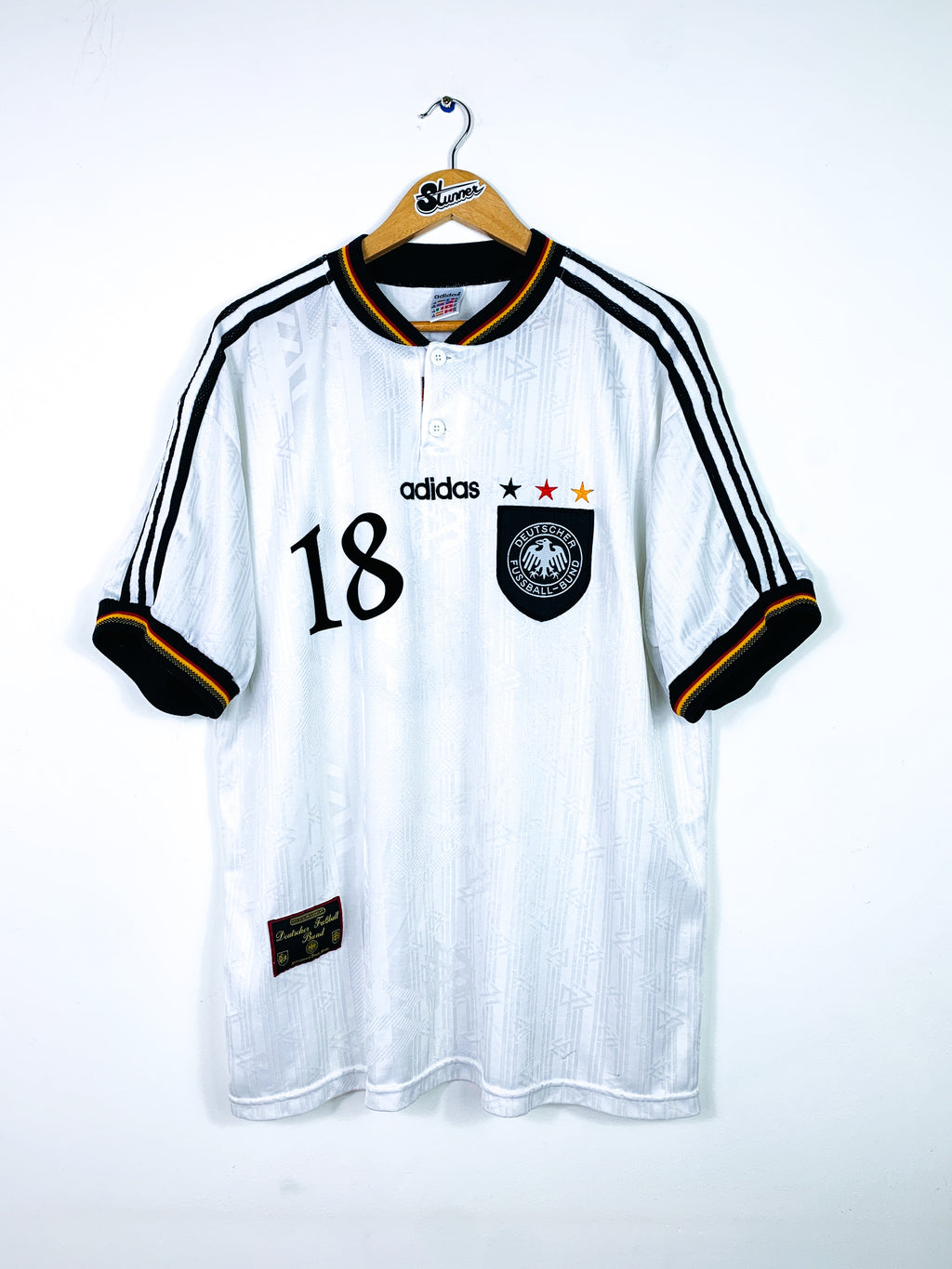 GERMANY 1996/1998 HOME SHIRT #18 KLINSMANN [XL/XXL]