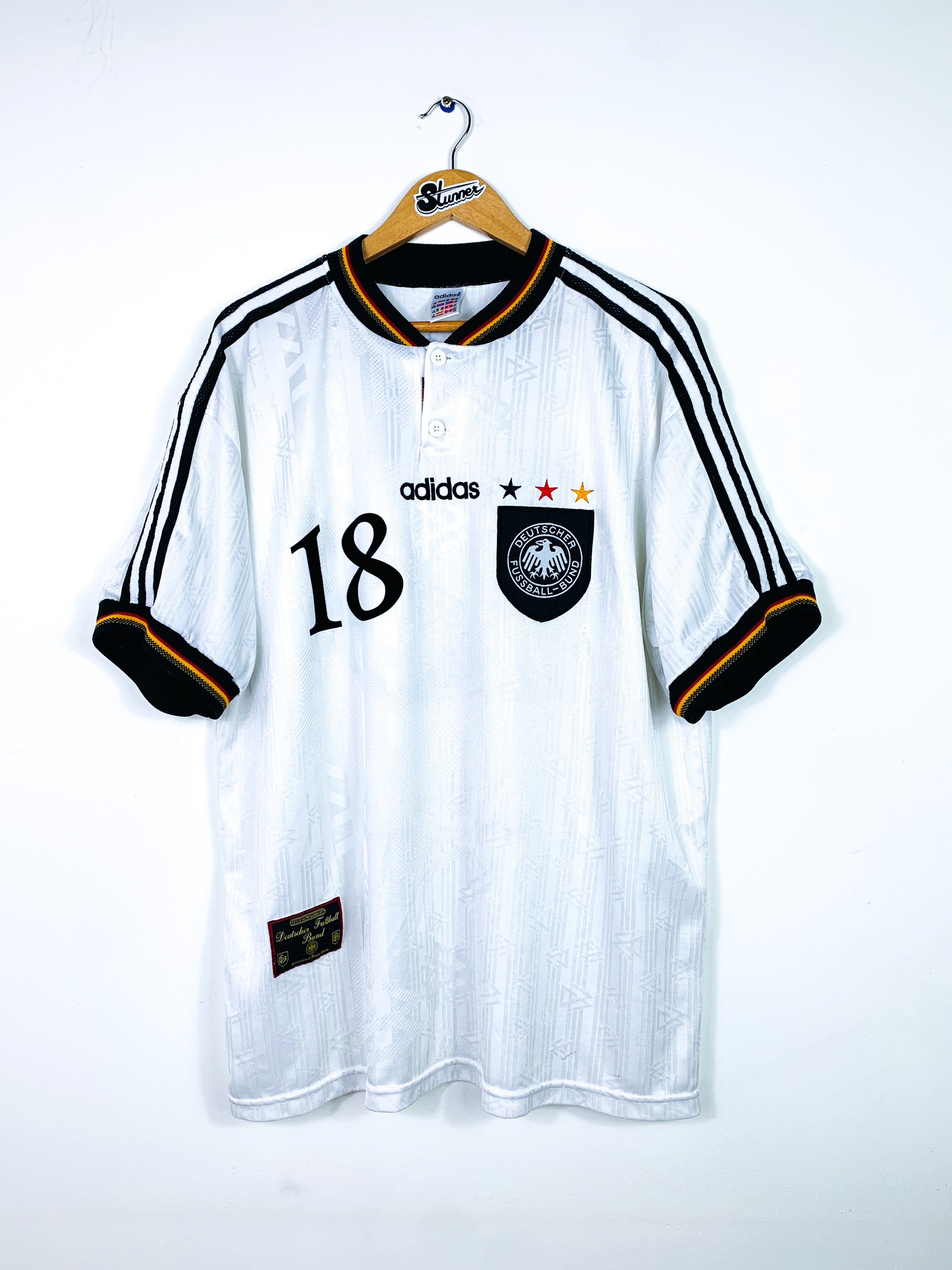 GERMANY 1996/1998 HOME SHIRT #18 KLINSMANN [XL/XXL]