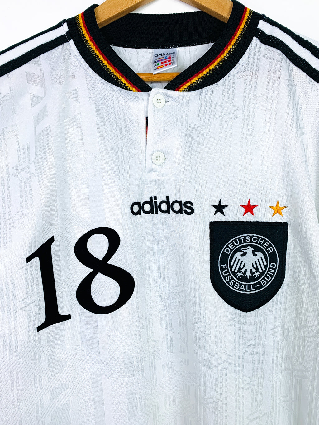 GERMANY 1996/1998 HOME SHIRT #18 KLINSMANN [XL/XXL]