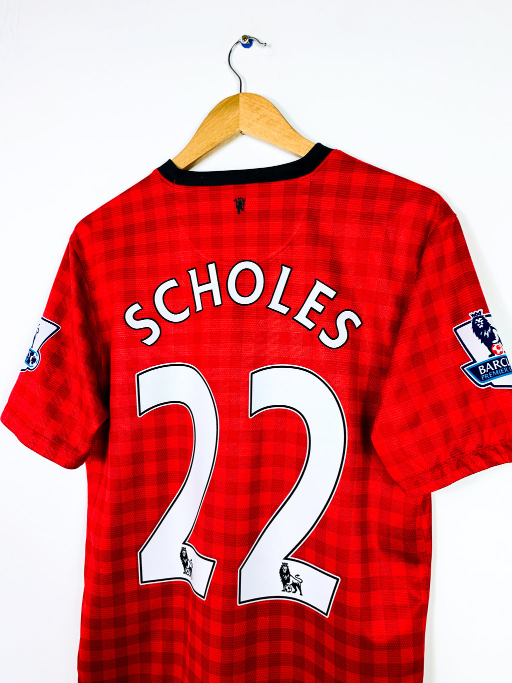 MANCHESTER UNITED 2012/2013 HOME SHIRT #22 SCHOLES [M]
