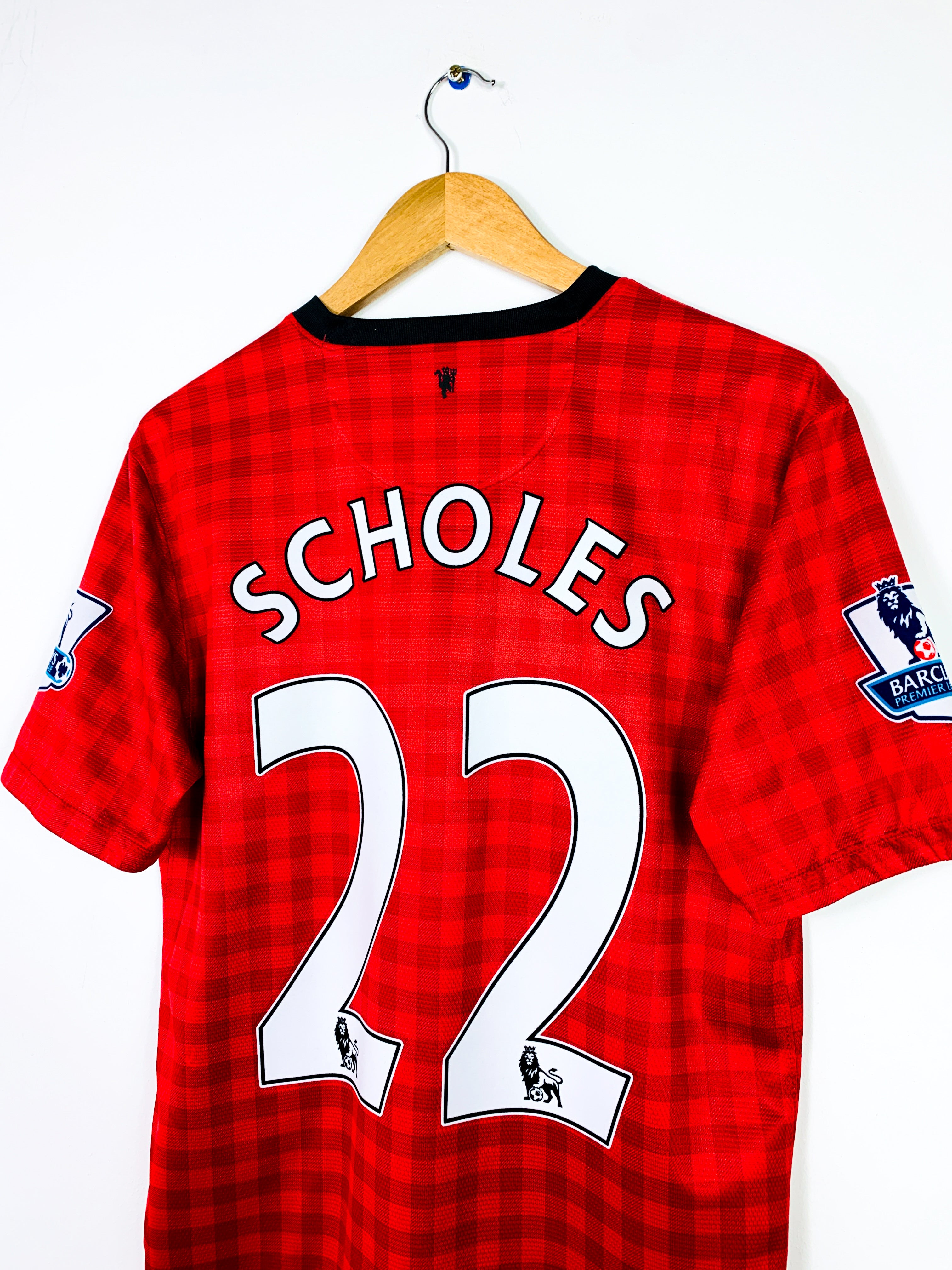MANCHESTER UNITED 2012/2013 HOME SHIRT #22 SCHOLES [M]