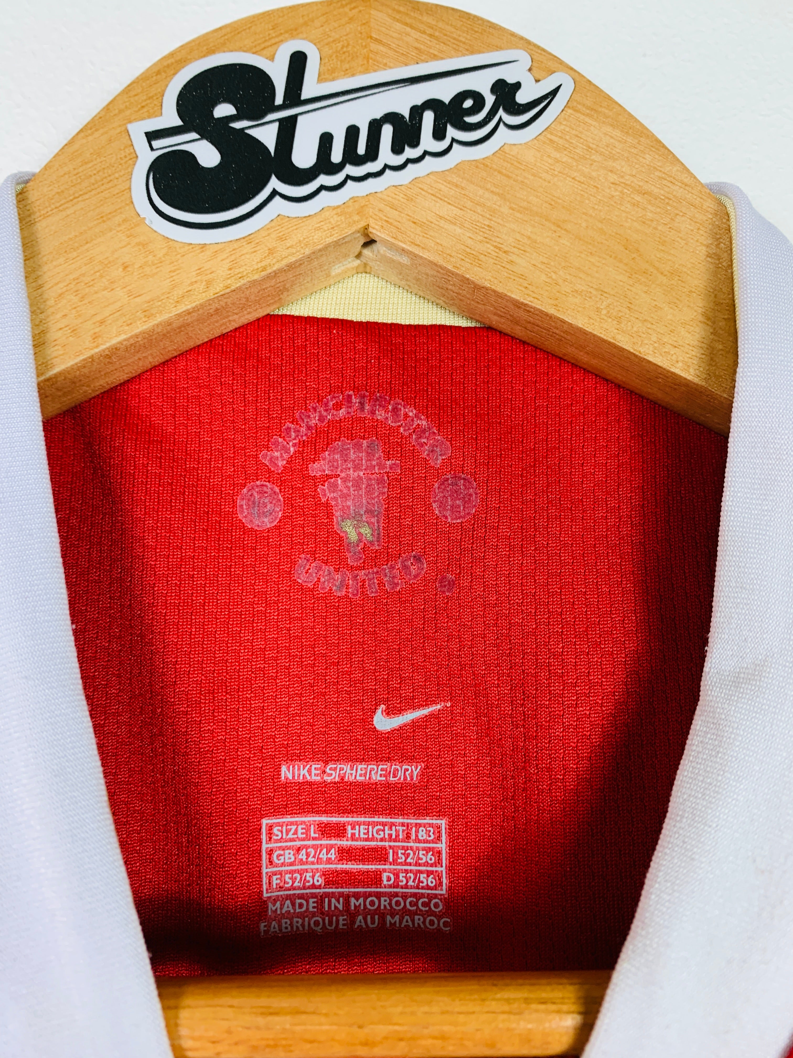 MANCHESTER UNITED 2006/2007 HOME SHIRT #20 SOLSKJAER [L]