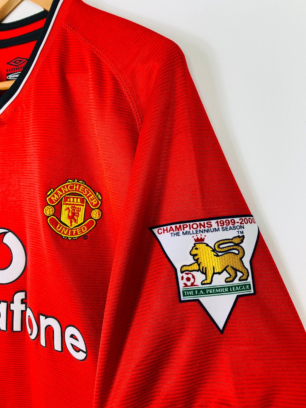 MANCHESTER UNITED 2000/2002 HOME SHIRT #7 BECKHAM [L]