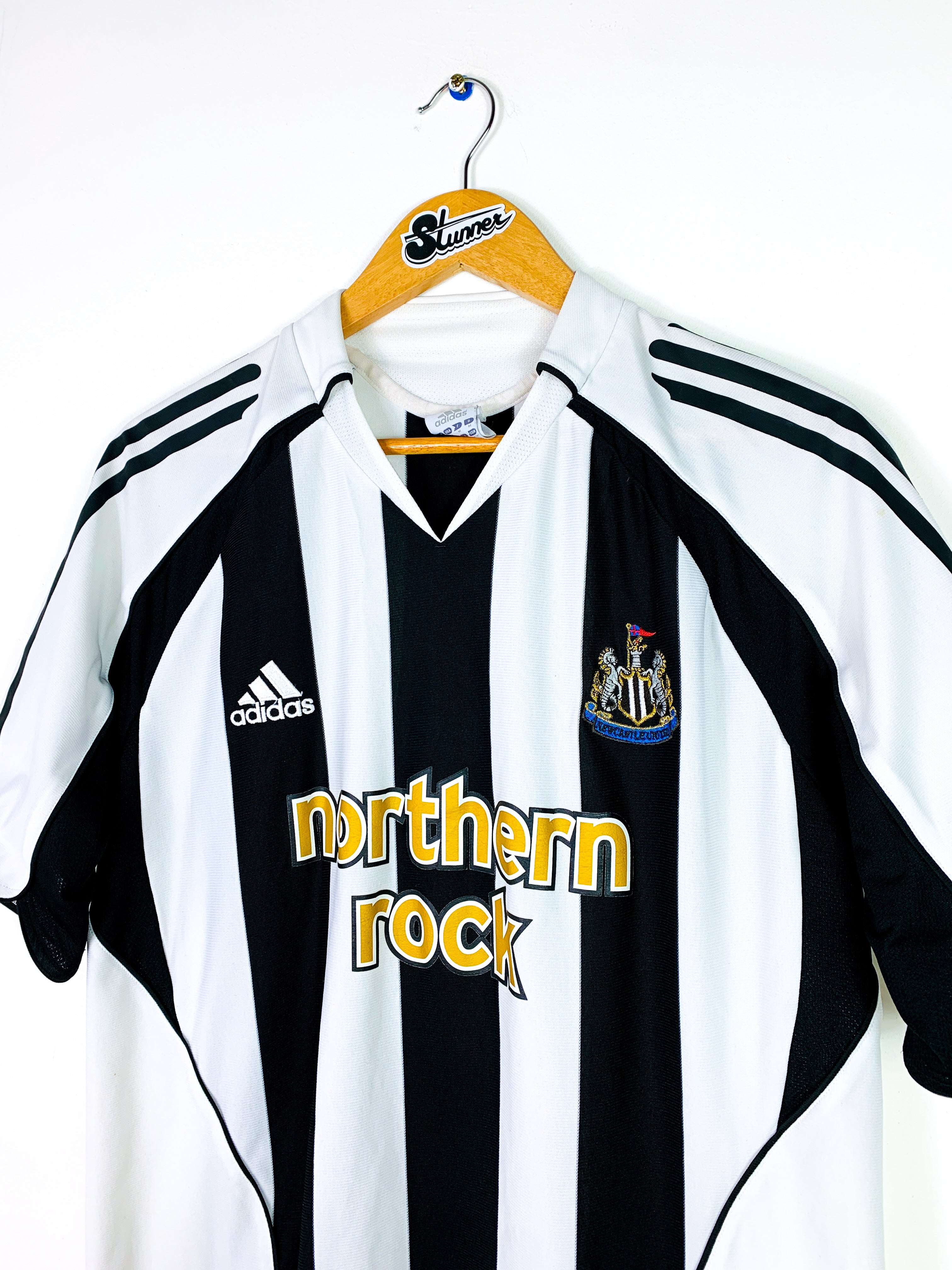 NEWCASTLE UNITED 2005/2007 HOME SHIRT #9 SHEARER [L]