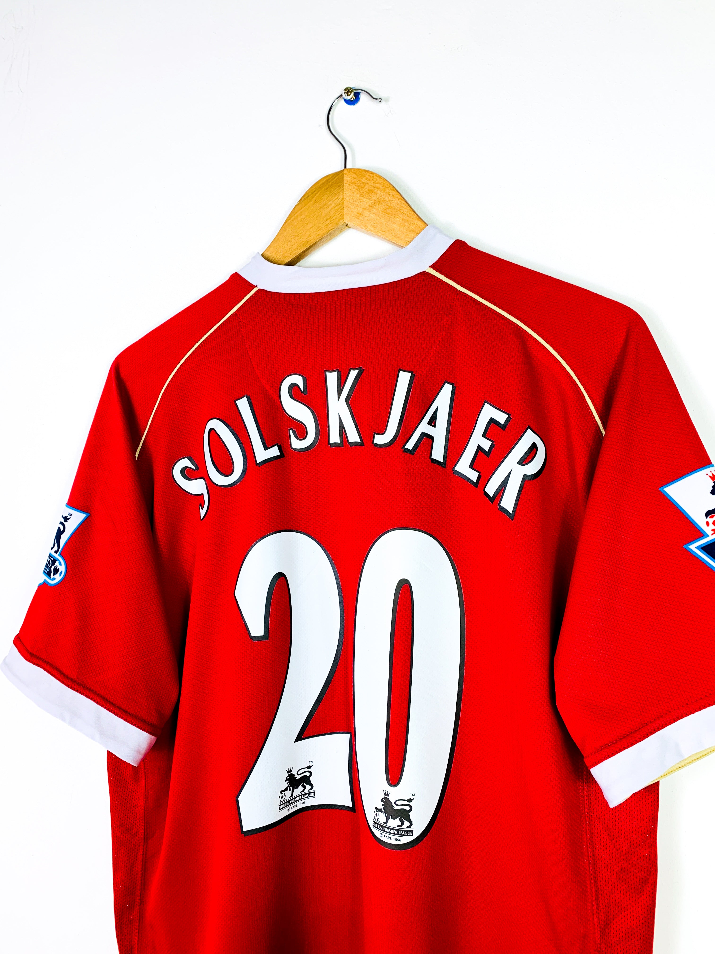 MANCHESTER UNITED 2006/2007 HOME SHIRT #20 SOLSKJAER [L]