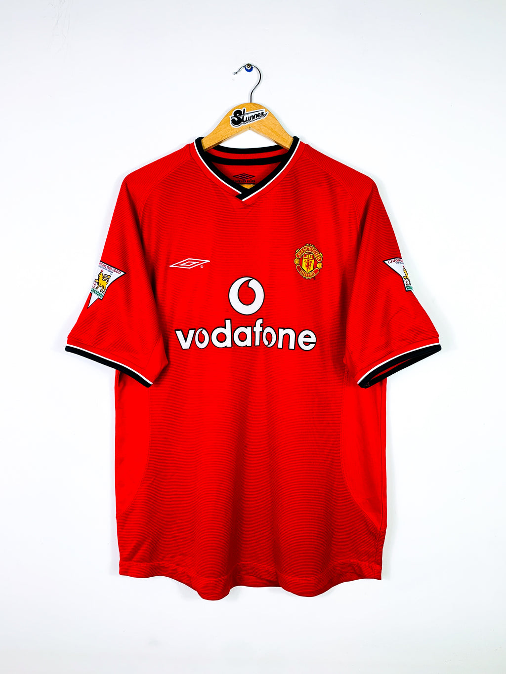 MANCHESTER UNITED 2000/2002 HOME SHIRT #7 BECKHAM [L]