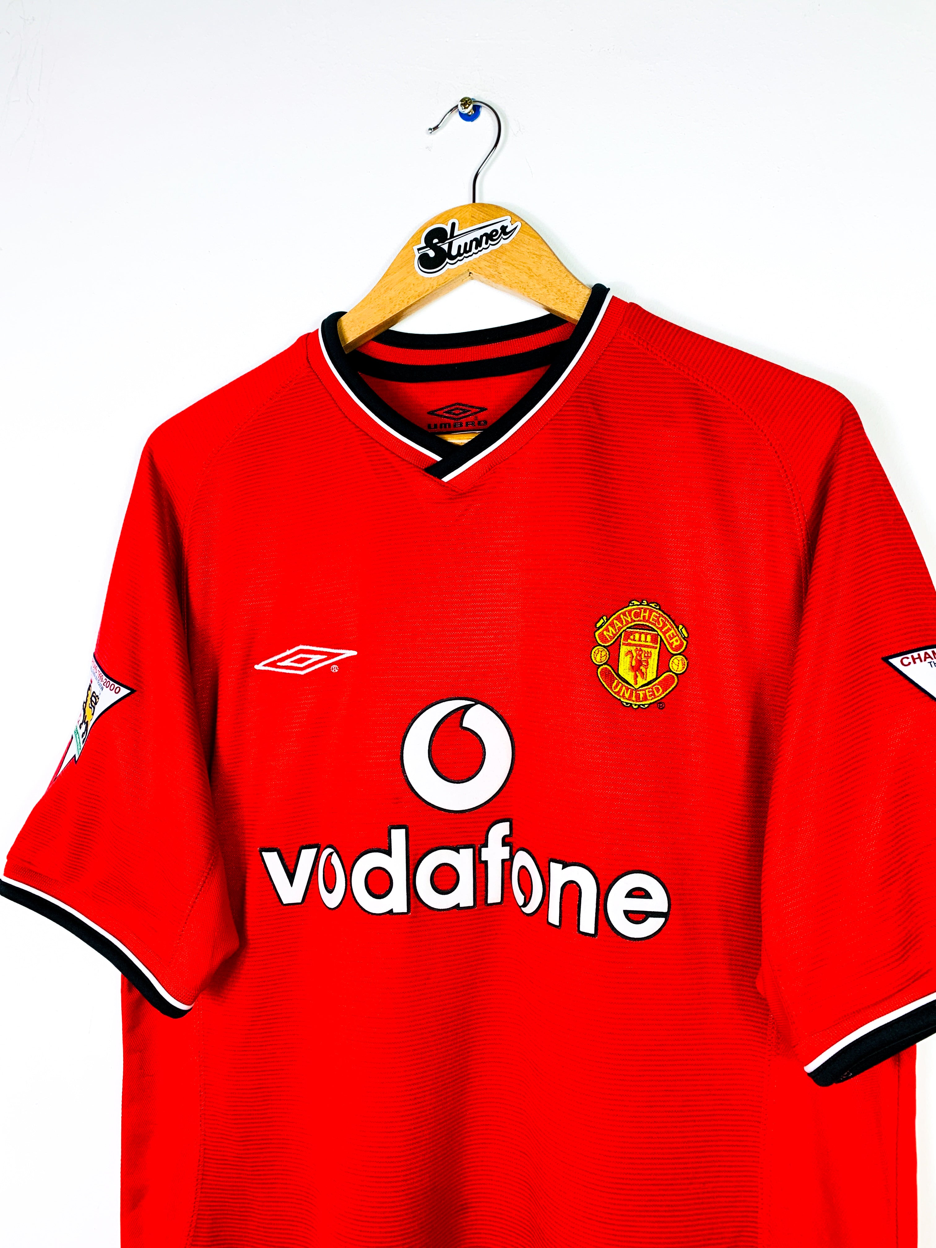 MANCHESTER UNITED 2000/2002 HOME SHIRT #7 BECKHAM [L]