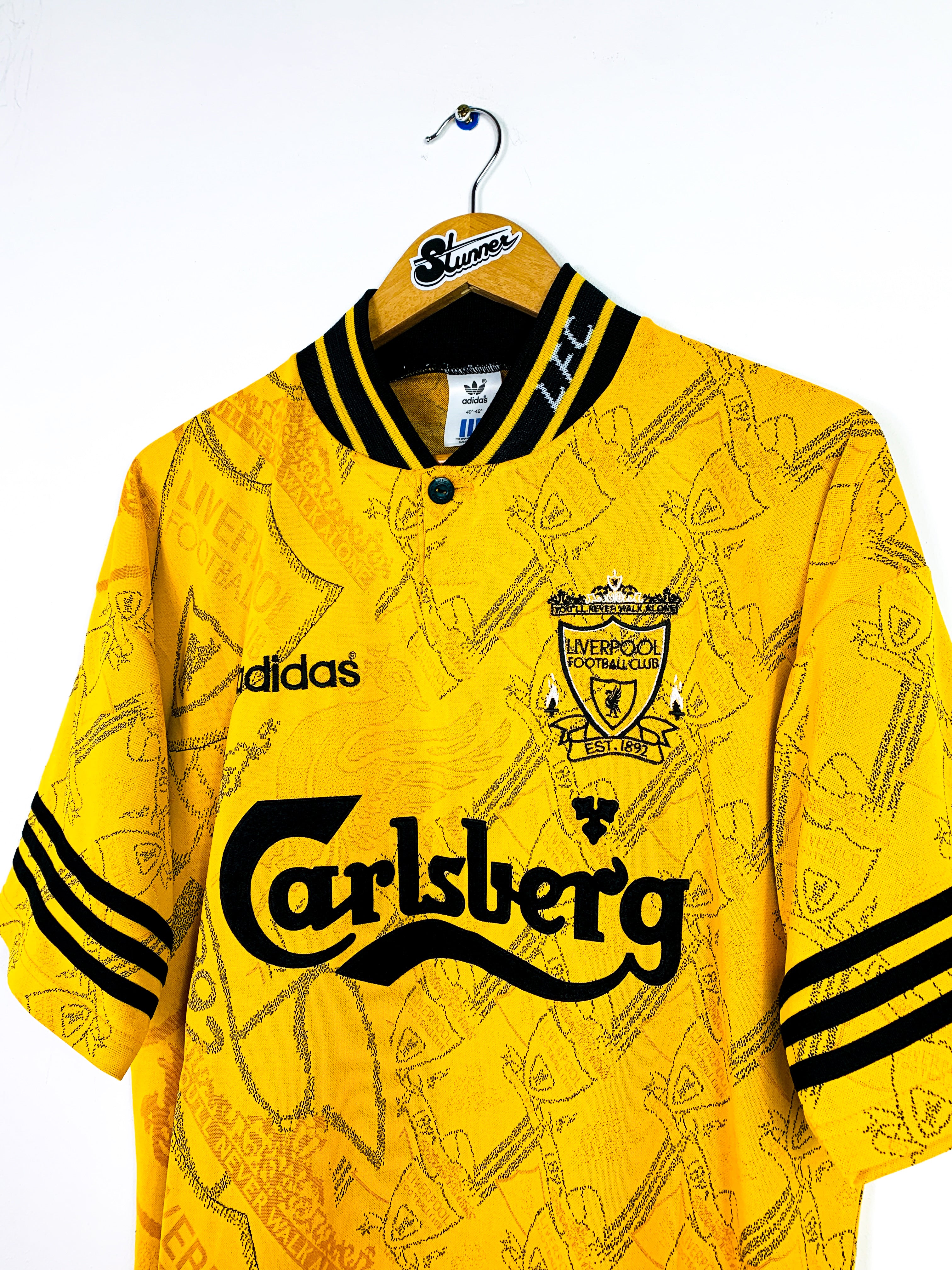 LIVERPOOL 1994/1996 THIRD SHIRT #9 RUSH [L]