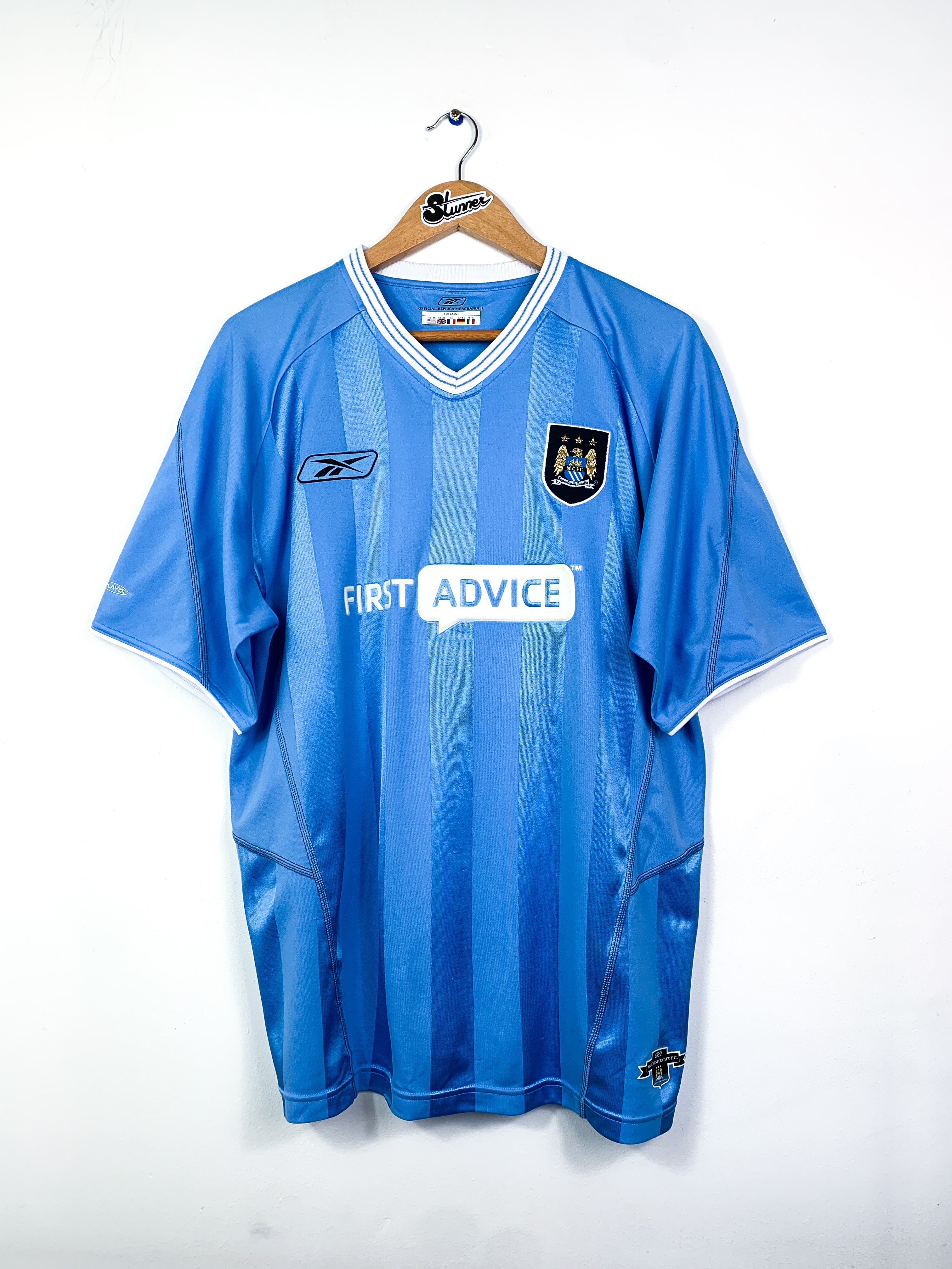 MANCHESTER CITY 2003/2004 HOME SHIRT #17 SUN [L]