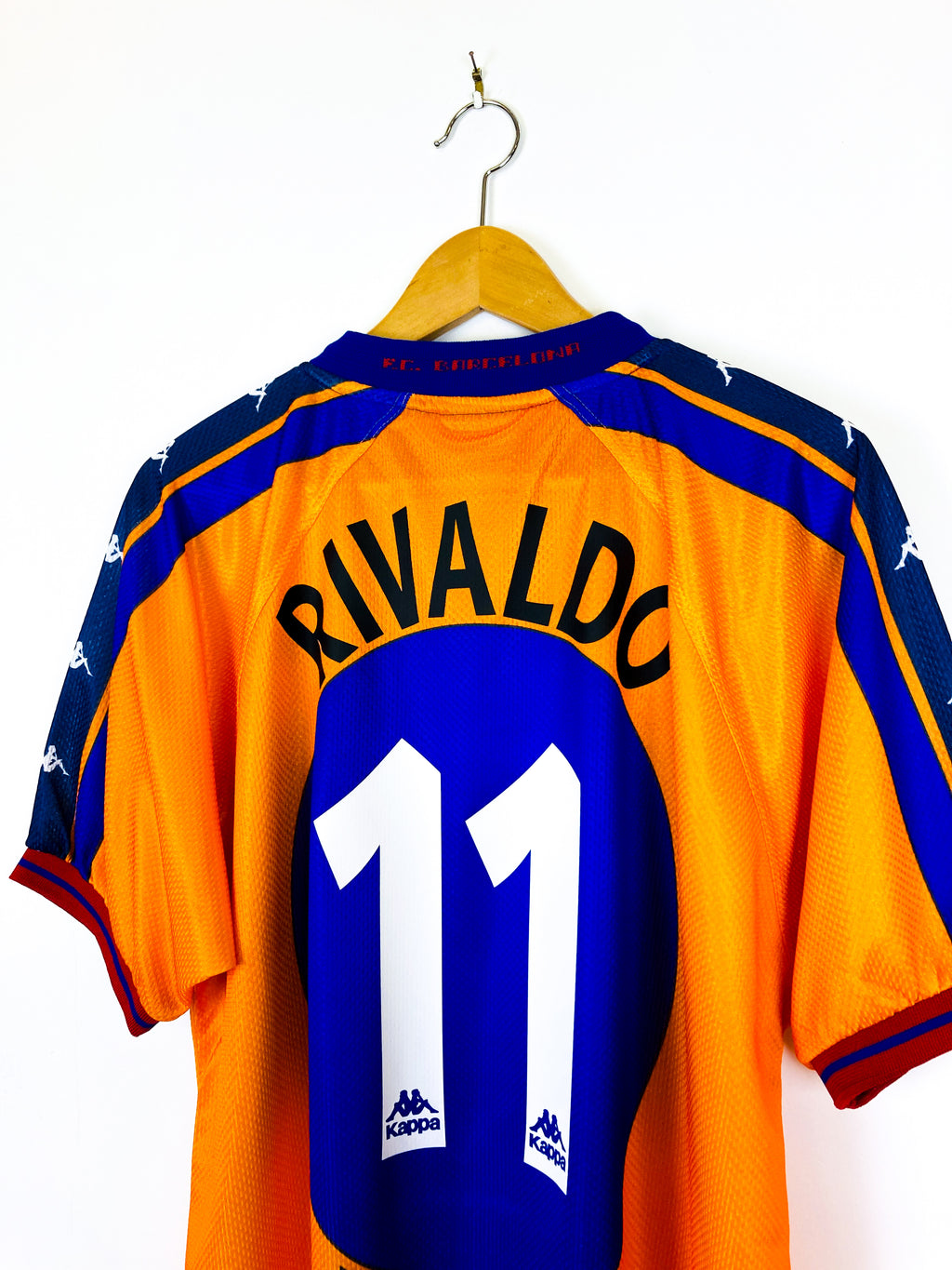 BARCELONA 1997/1998 AWAY SHIRT #11 RIVALDO