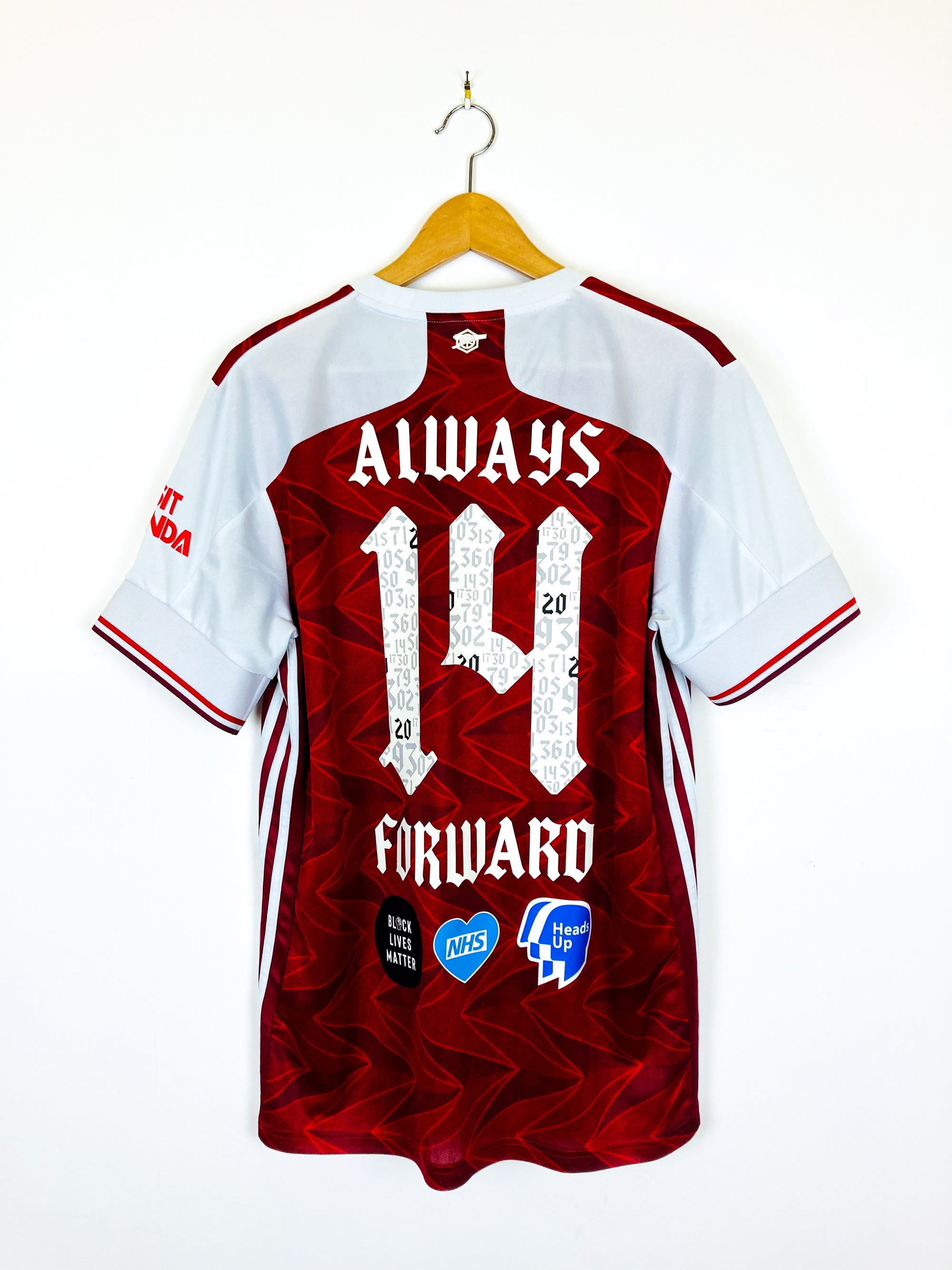 ARSENAL 2020/2021 *FA CUP* HOME SHIRT #14 ALWAYS FORWARD