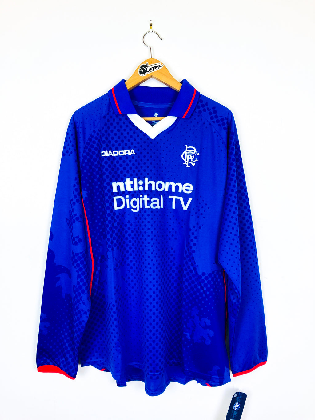 RANGERS 2002/2003 HOME SHIRT #7 CANIGGIA [BNWT] [L/S]