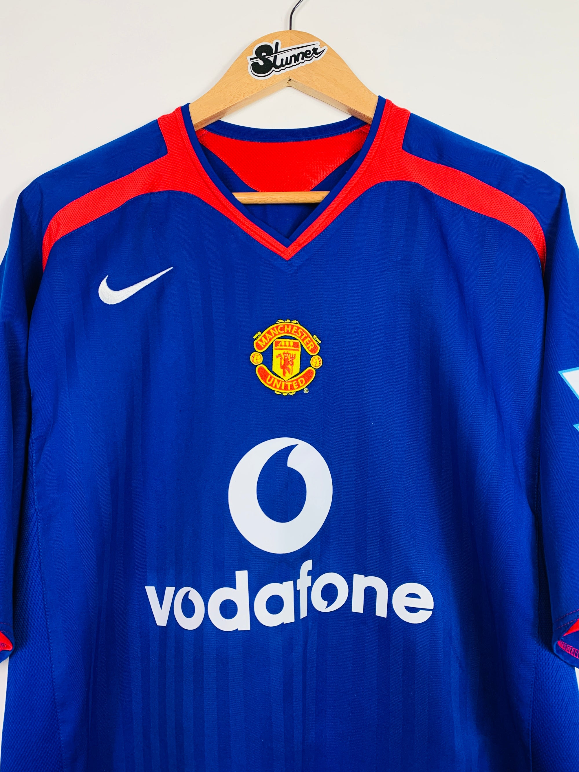 MANCHESTER UNITED 2005/2006 AWAY SHIRT #13 J.S. PARK