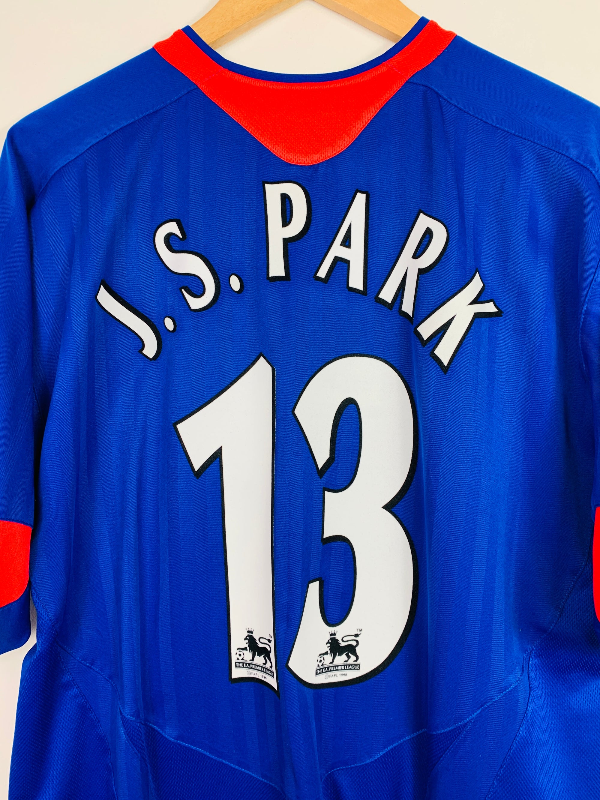 MANCHESTER UNITED 2005/2006 AWAY SHIRT #13 J.S. PARK