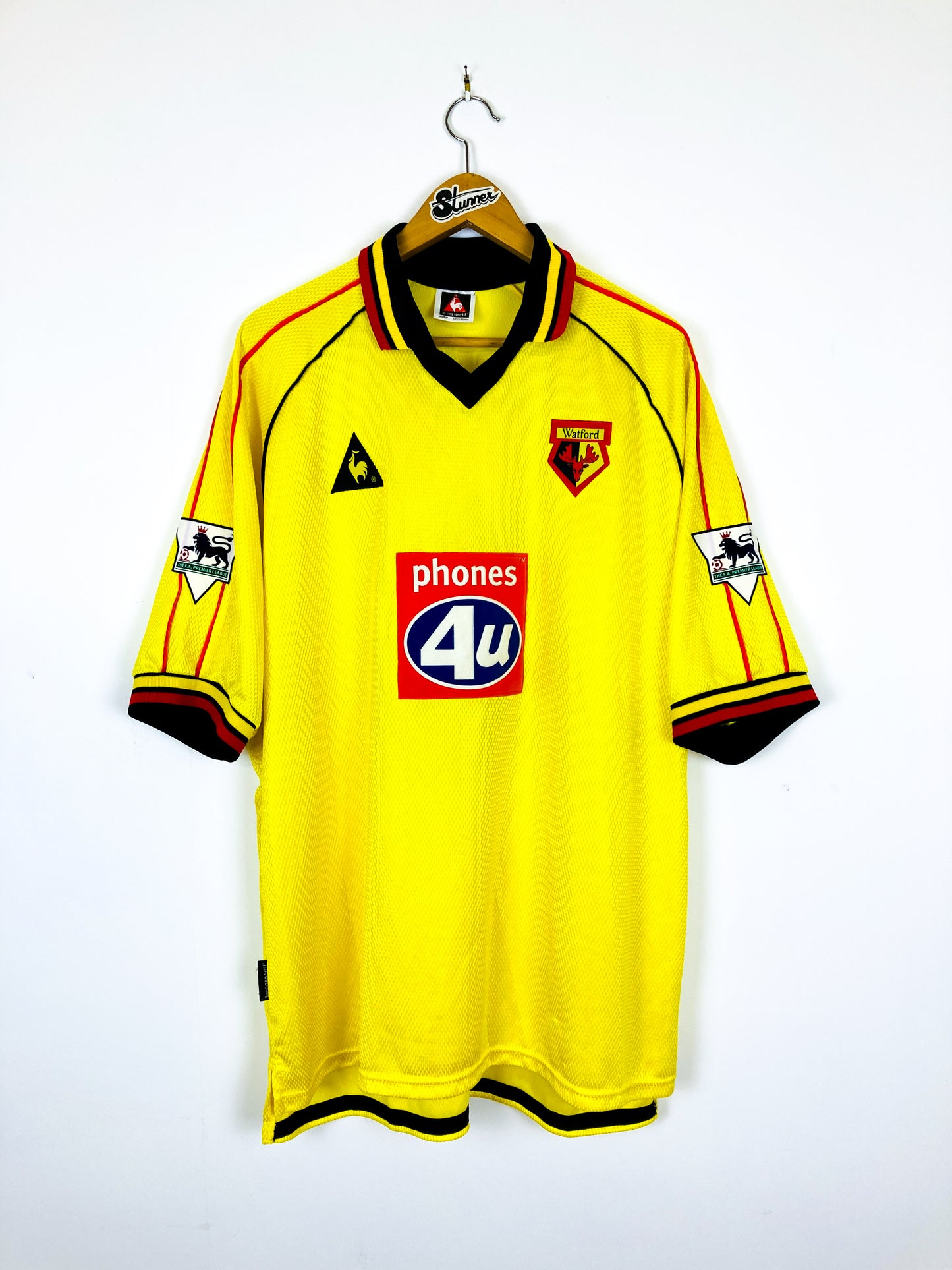 WATFORD 1999/2000 HOME SHIRT #37 HELGUSON