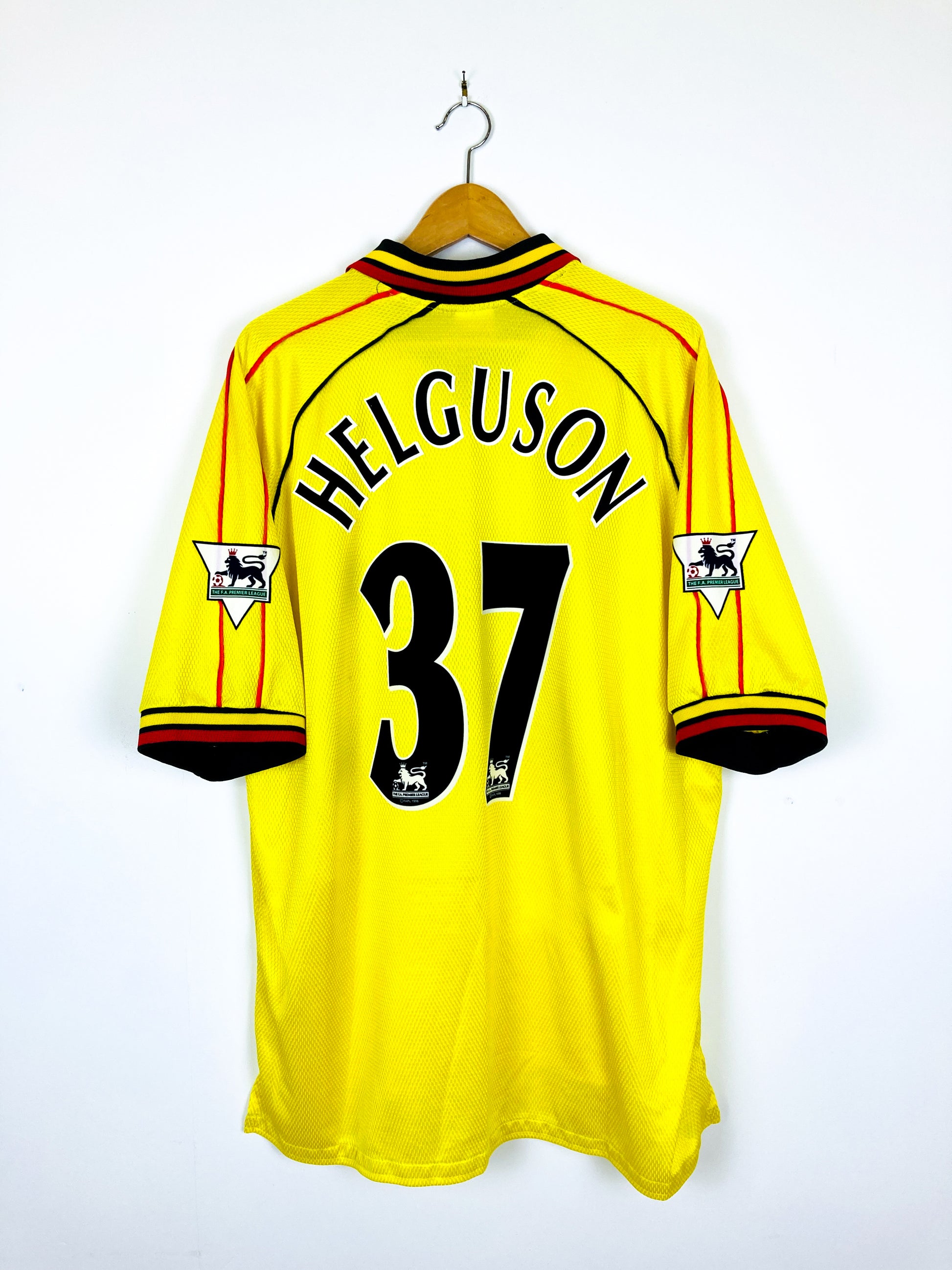 WATFORD 1999/2000 HOME SHIRT #37 HELGUSON