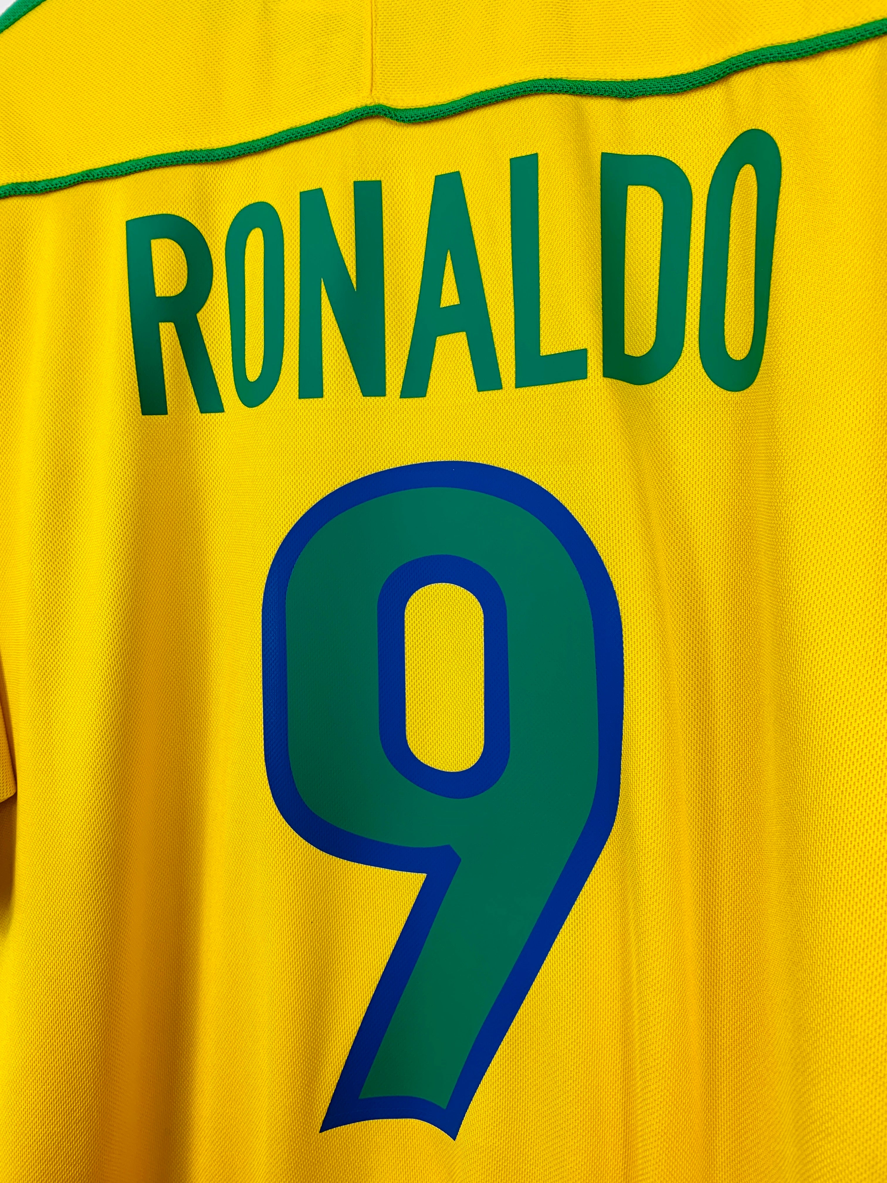BRAZIL 1998/2000 HOME SHIRT #9 RONALDO