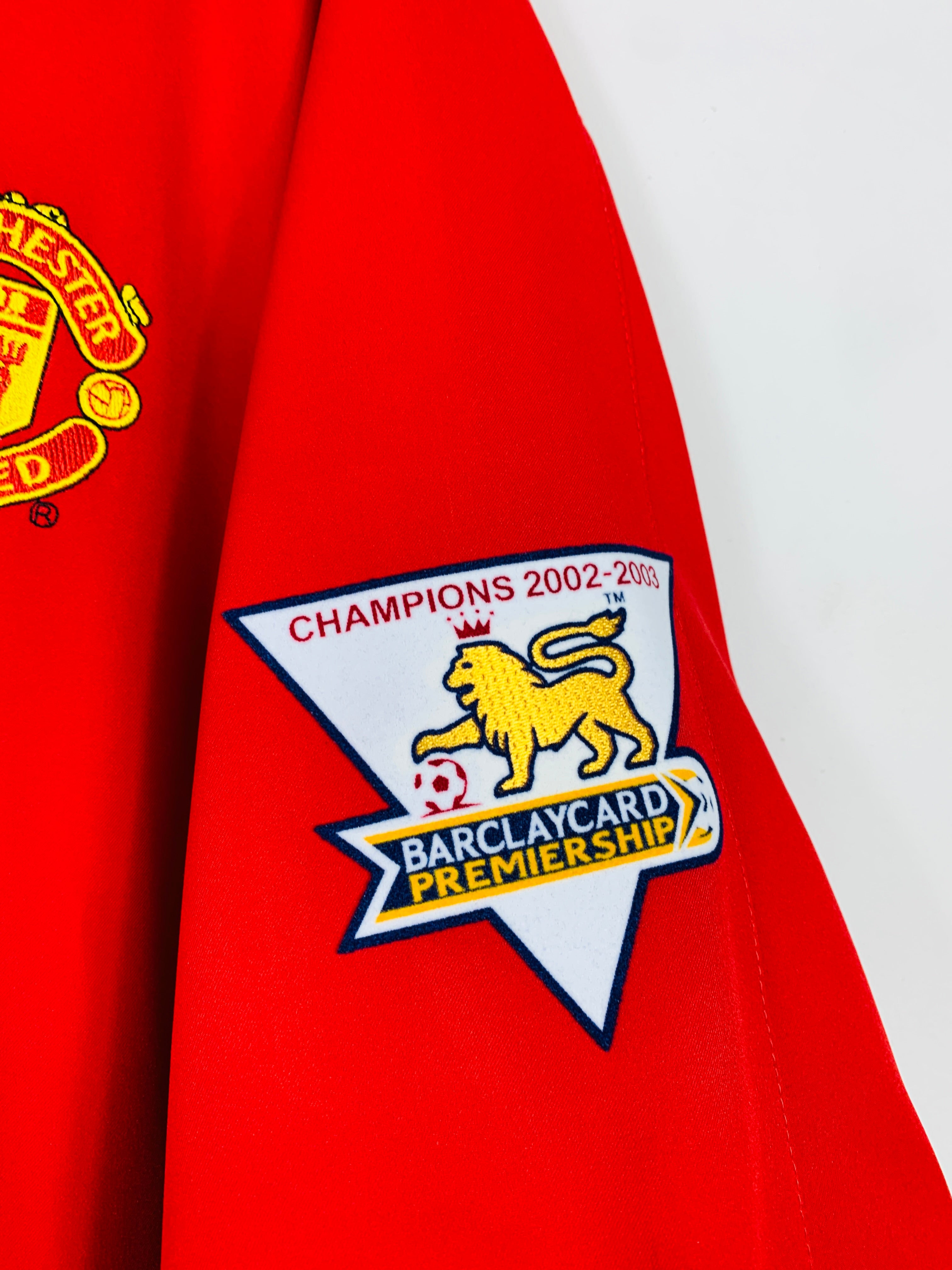 MANCHESTER UNITED 2002/2004 HOME SHIRT #7 RONALDO [XXL]