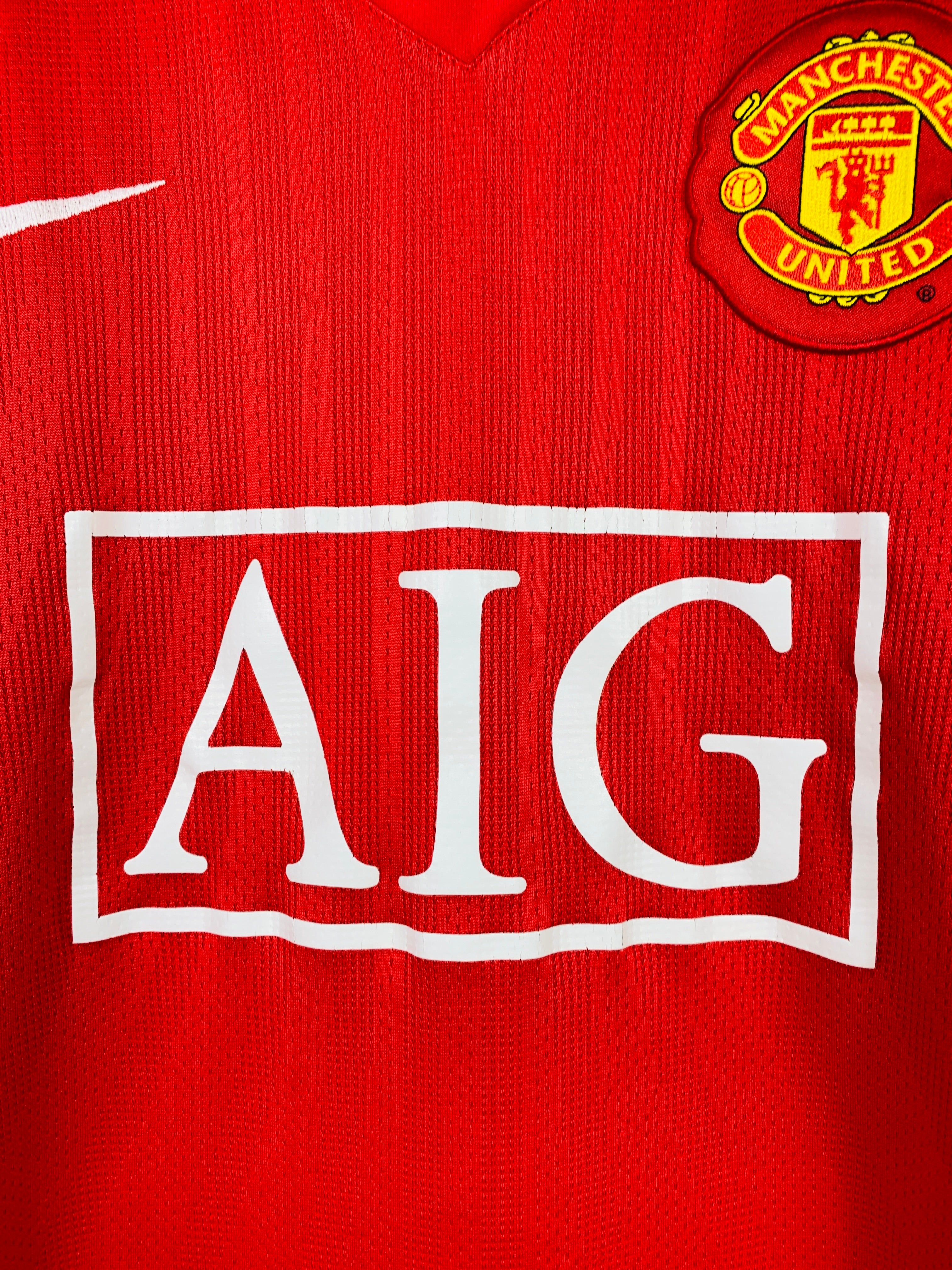 MANCHESTER UNITED 2007/2009 HOME SHIRT #7 RONALDO