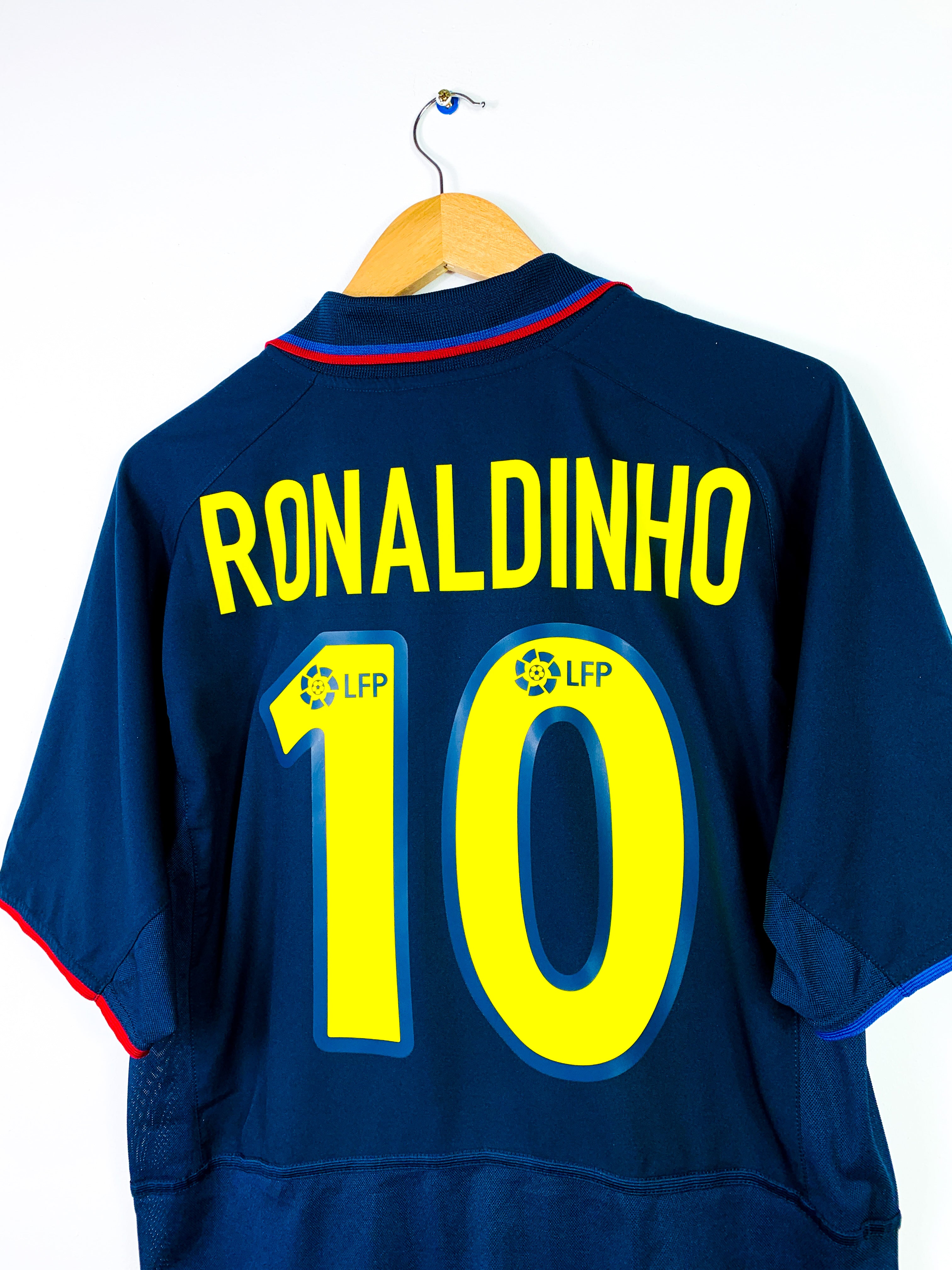 BARCELONA 2002/2004 AWAY SHIRT #10 RONALDINHO