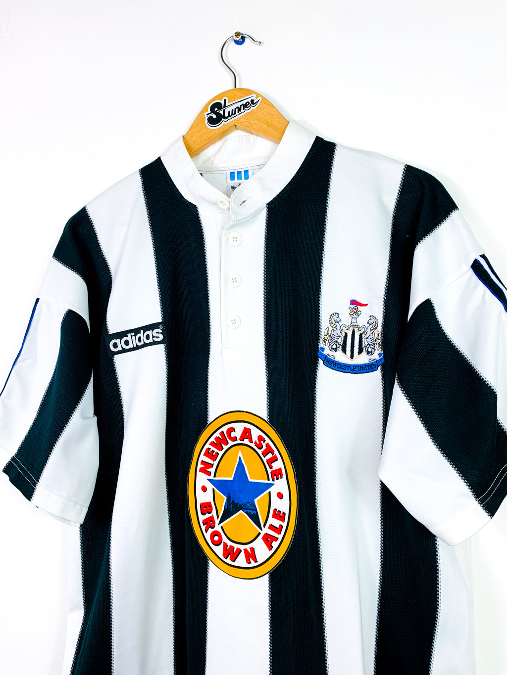 NEWCASTLE UNITED 1995/1997 HOME SHIRT #9 SHEARER [L]