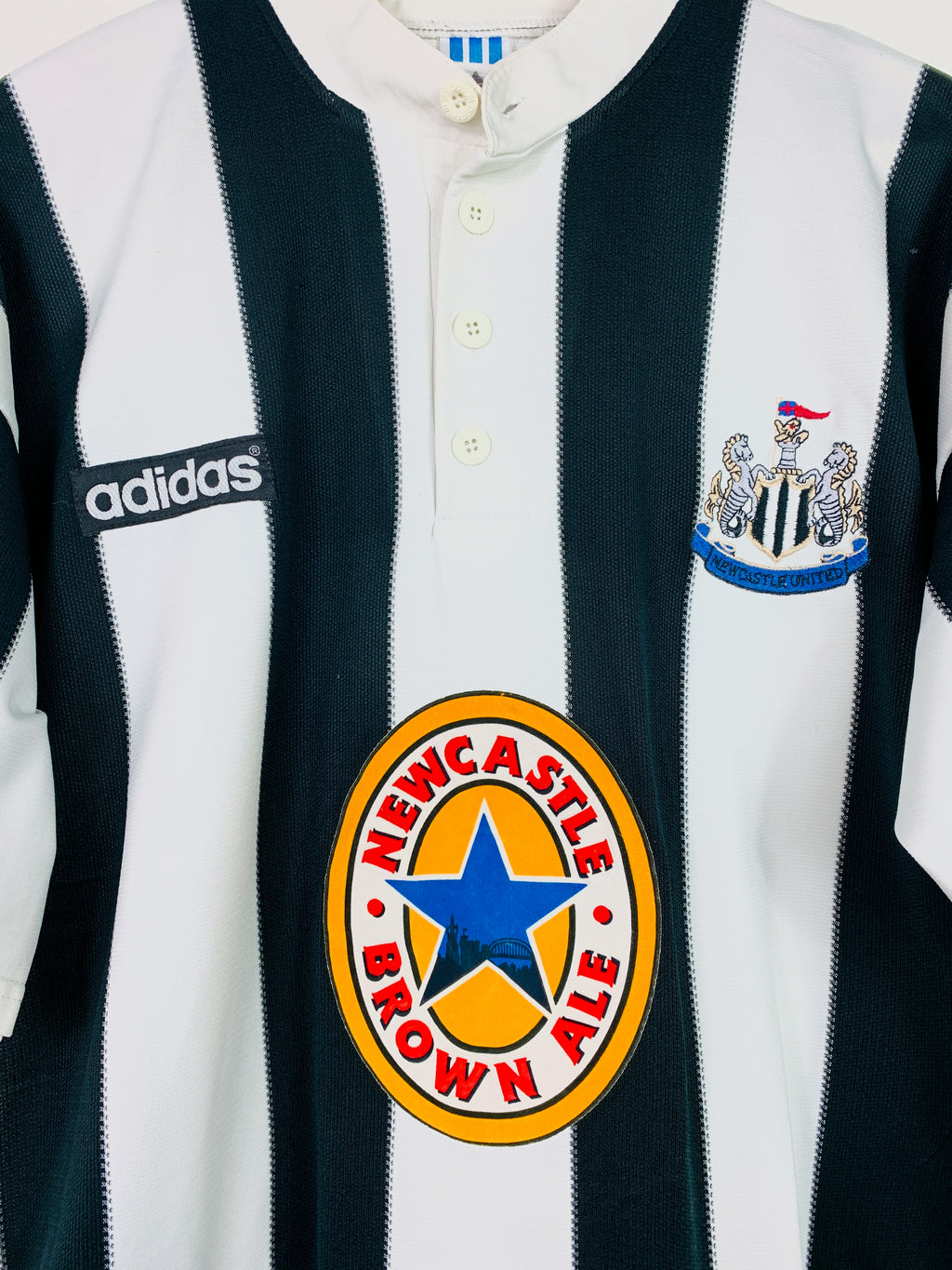 NEWCASTLE UNITED 1995/1997 HOME SHIRT #9 SHEARER [L]