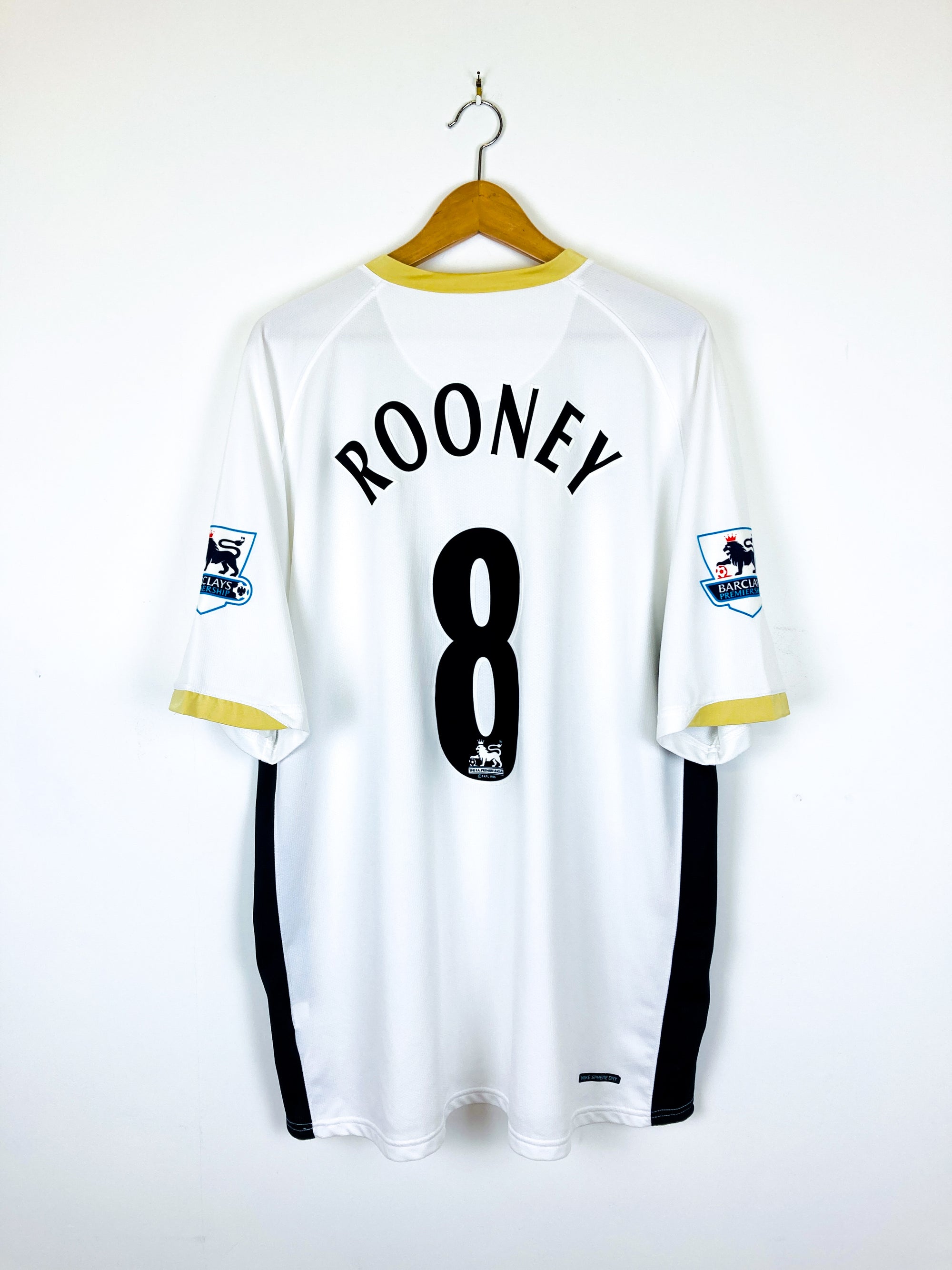 MANCHESTER UNITED 2006/2008 AWAY SHIRT #10 ROONEY