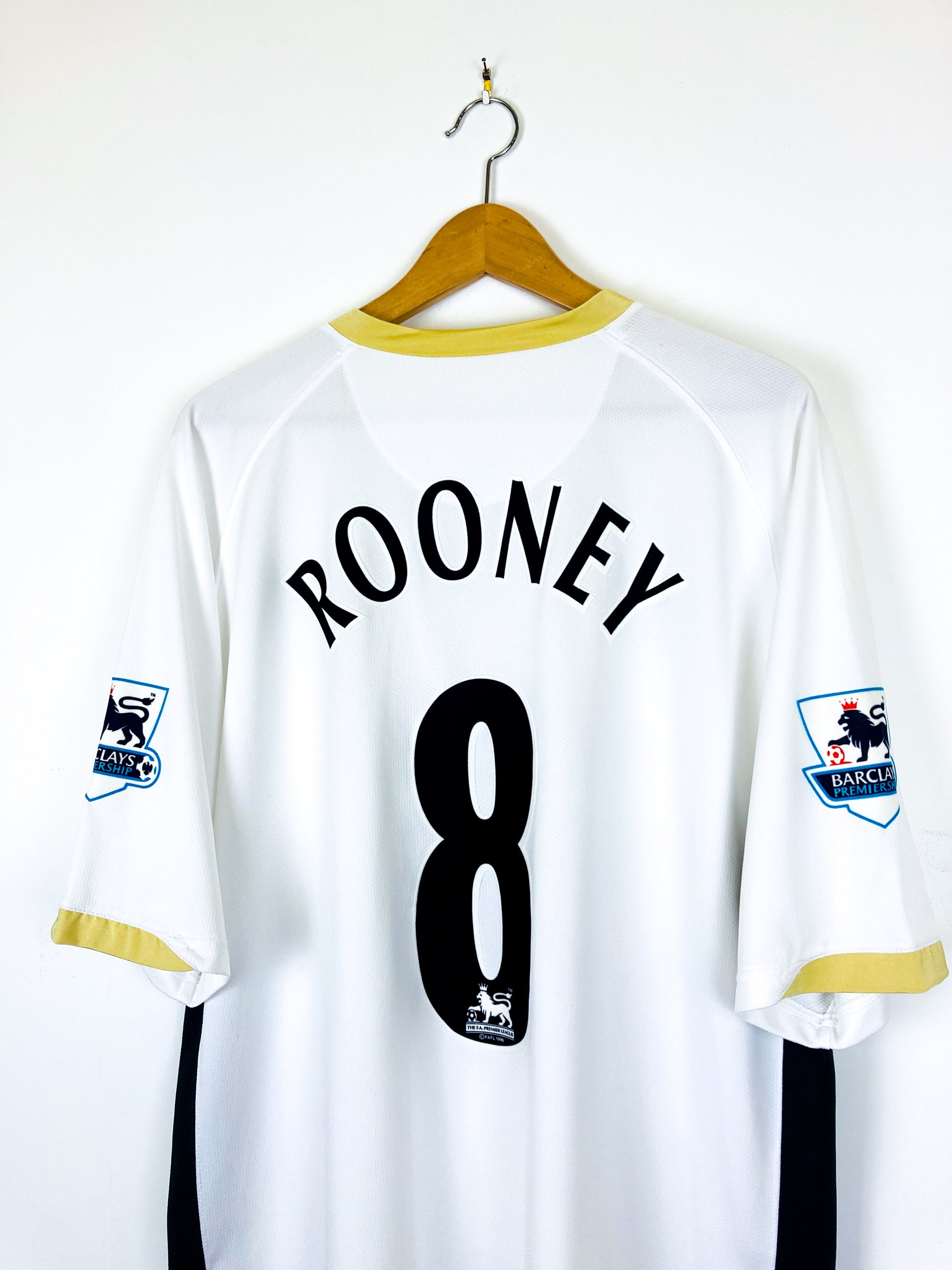 MANCHESTER UNITED 2006/2008 AWAY SHIRT #10 ROONEY