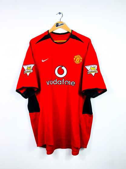 MANCHESTER UNITED 2002/2004 HOME SHIRT #7 RONALDO [XXL]