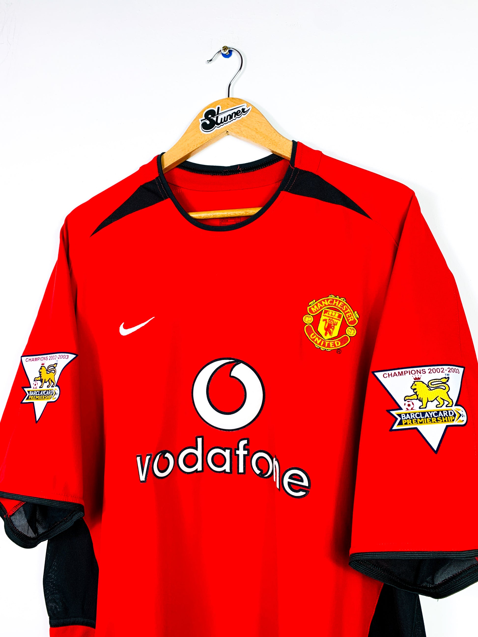 MANCHESTER UNITED 2002/2004 HOME SHIRT #7 RONALDO [XXL]