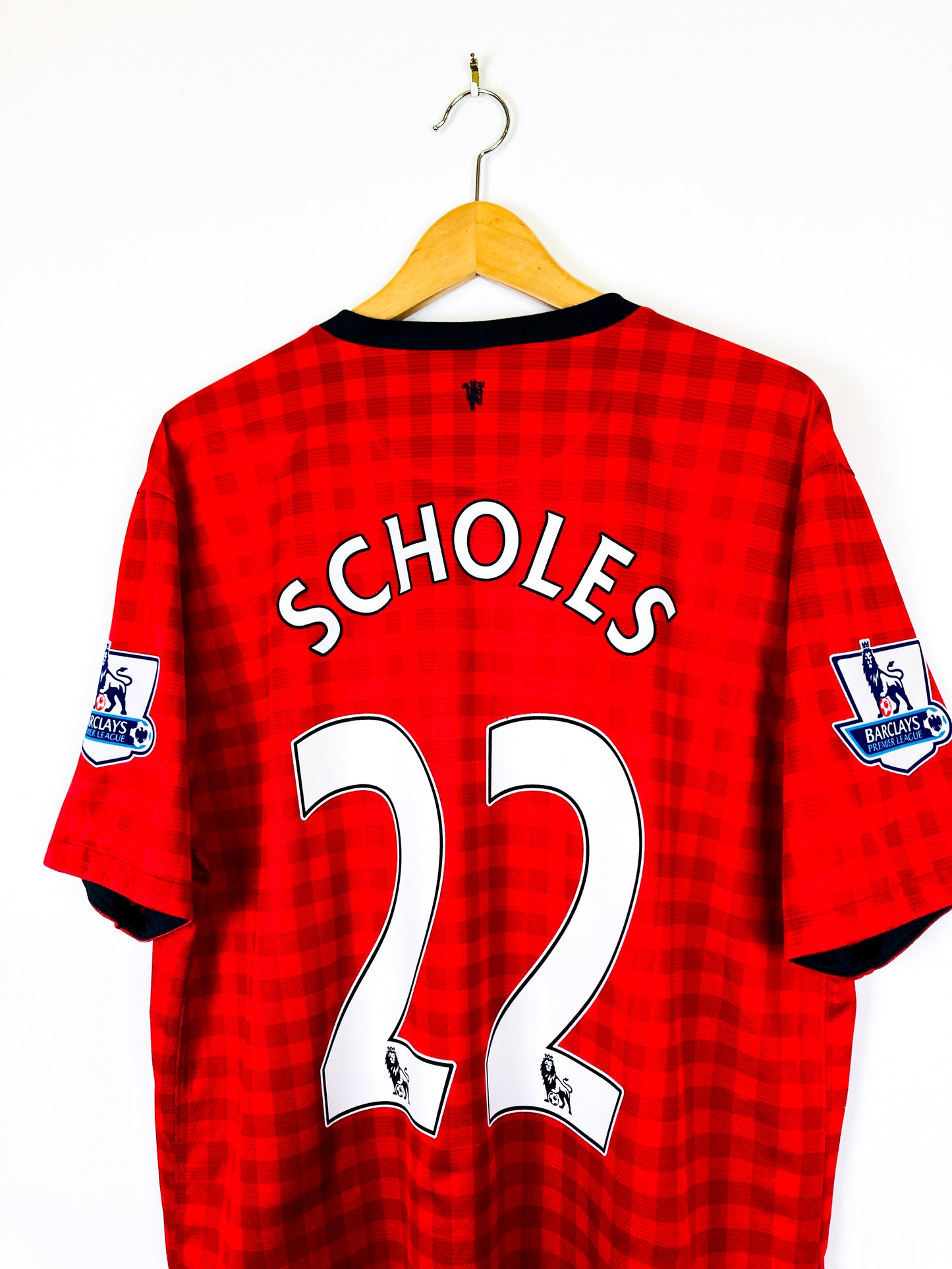 MANCHESTER UNITED 2012/2013 HOME SHIRT #22 SCHOLES