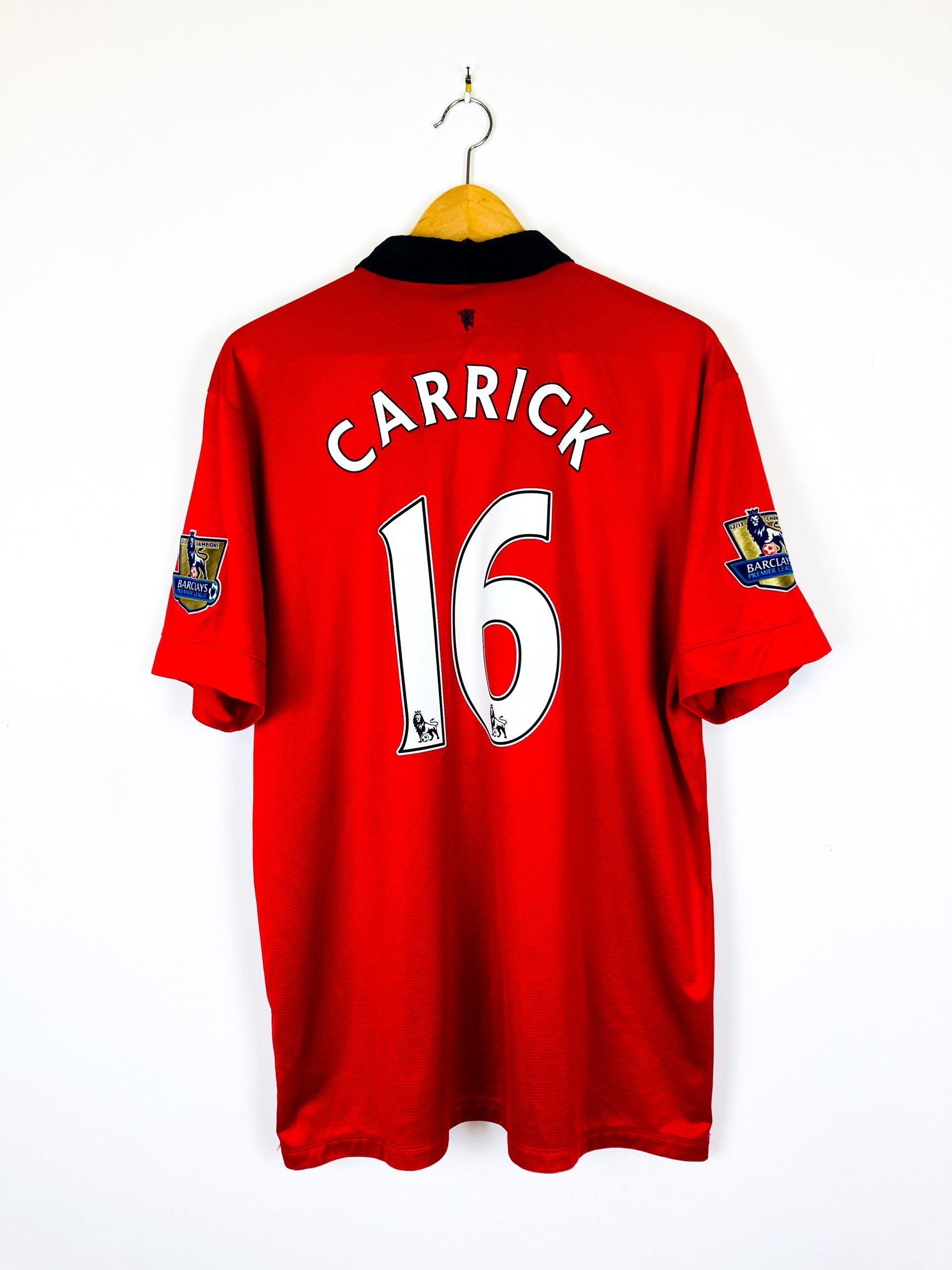 MANCHESTER UNITED 2013/2014 HOME SHIRT #16 CARRICK
